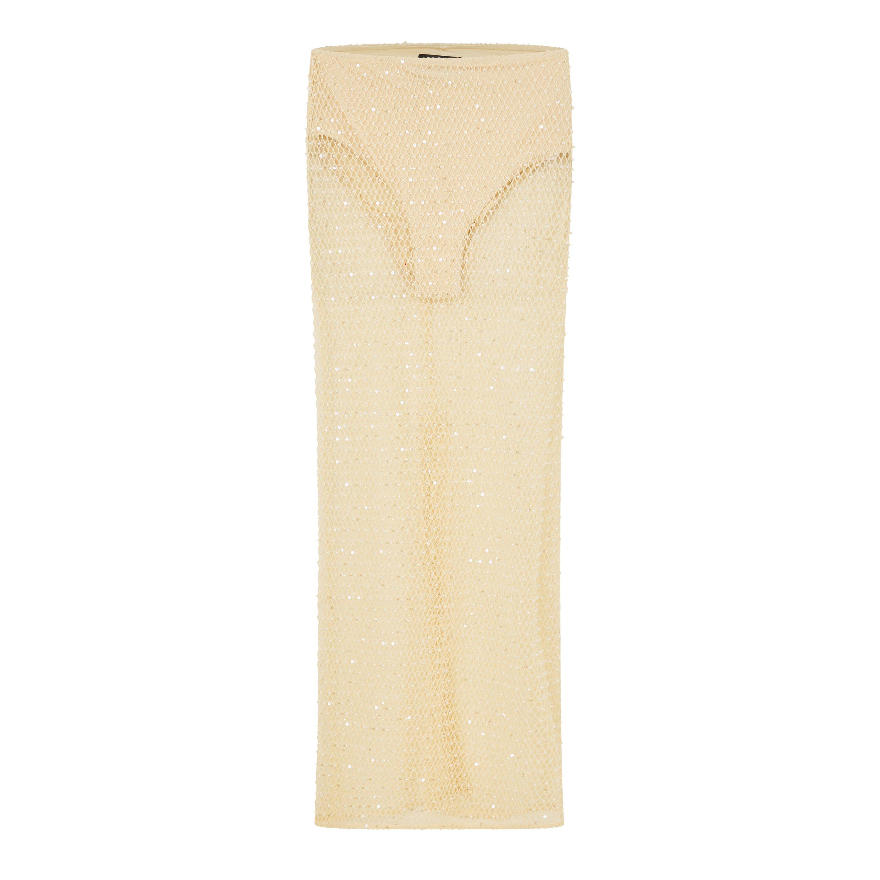 Beige - Patbo - Women's Crochet Bloom Maxi Skirt - 1