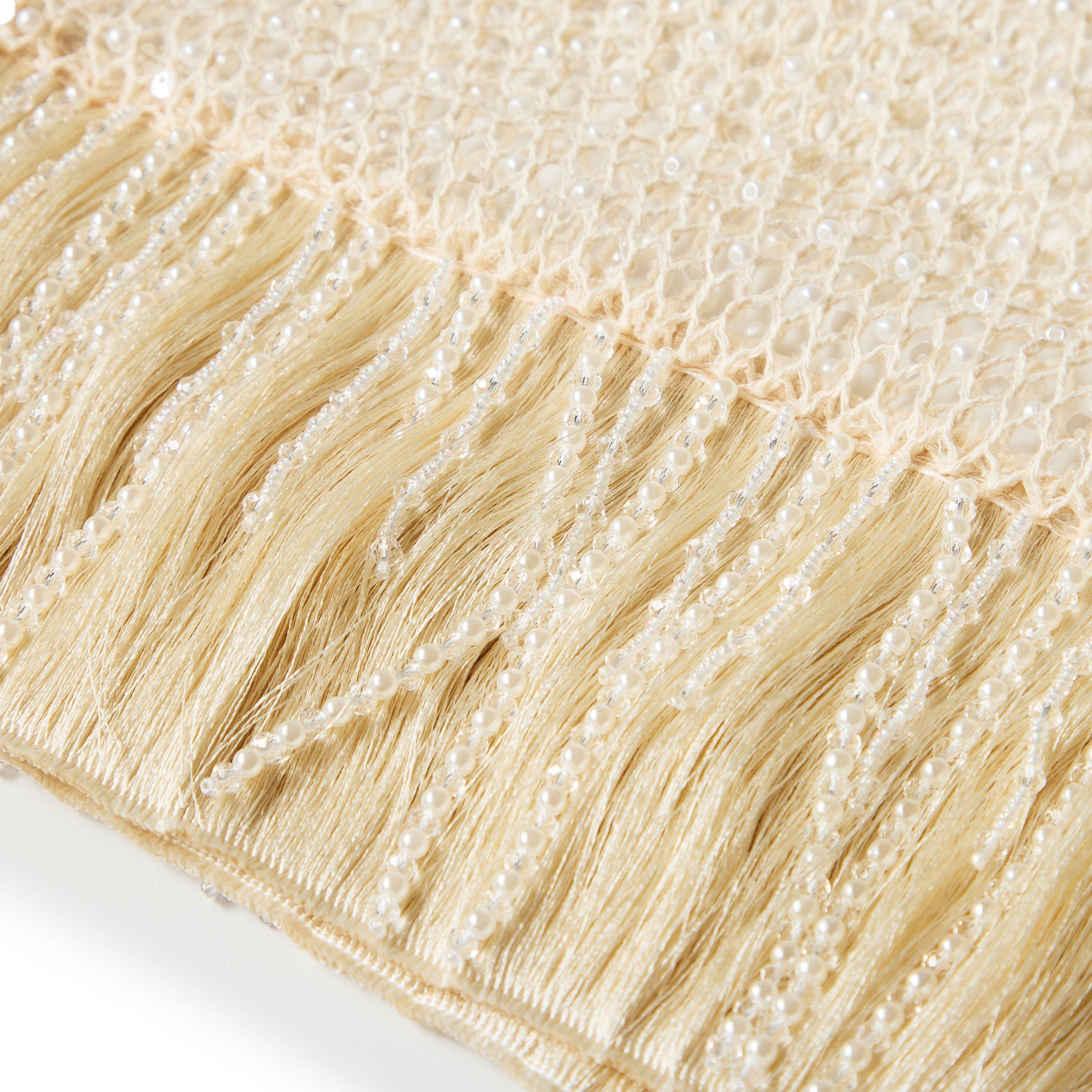 Beige - Patbo - Women's Crochet Bloom Cut Out Top - 3