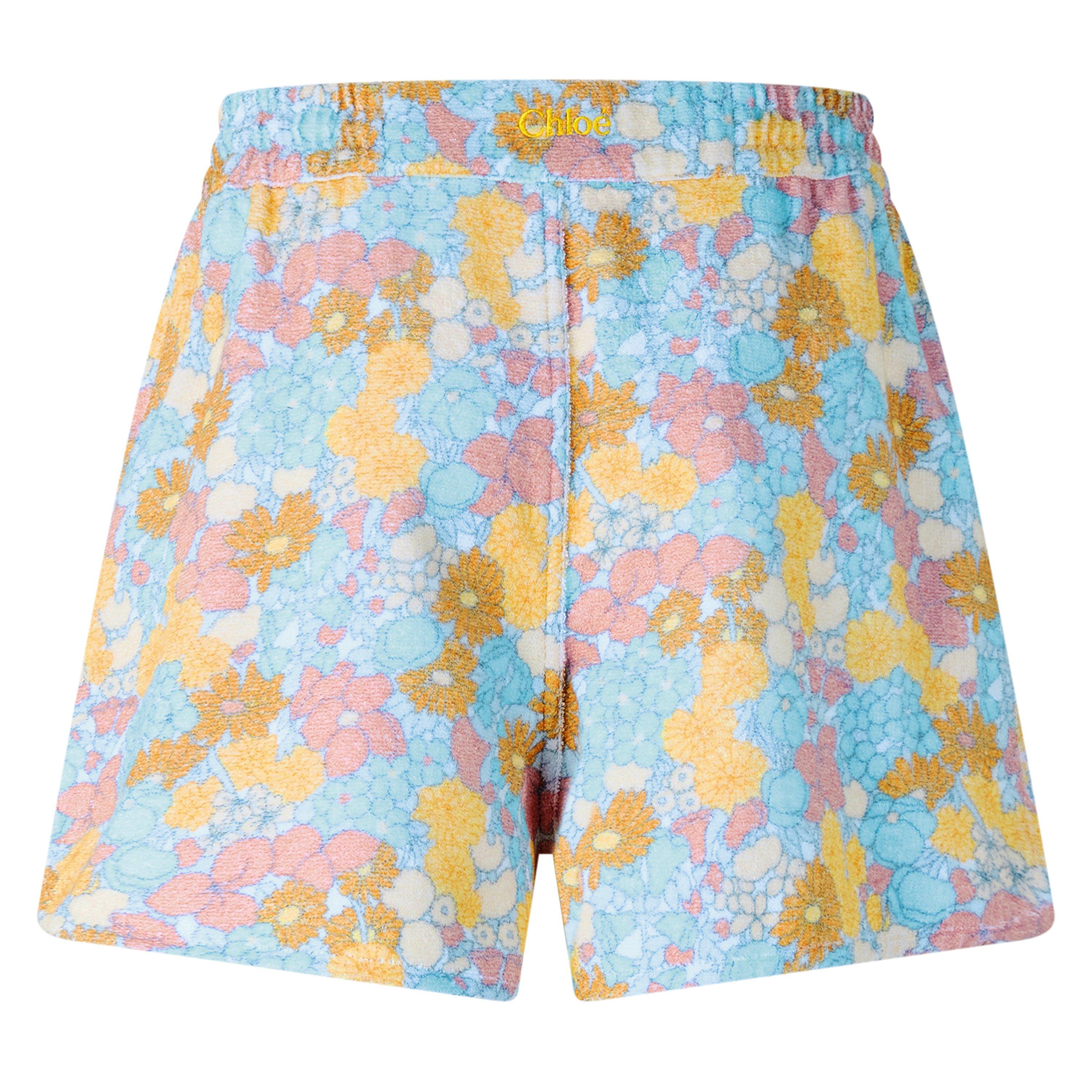 Multi Blue - Chloe - Women's Woven Tracksuit Shorts - 2