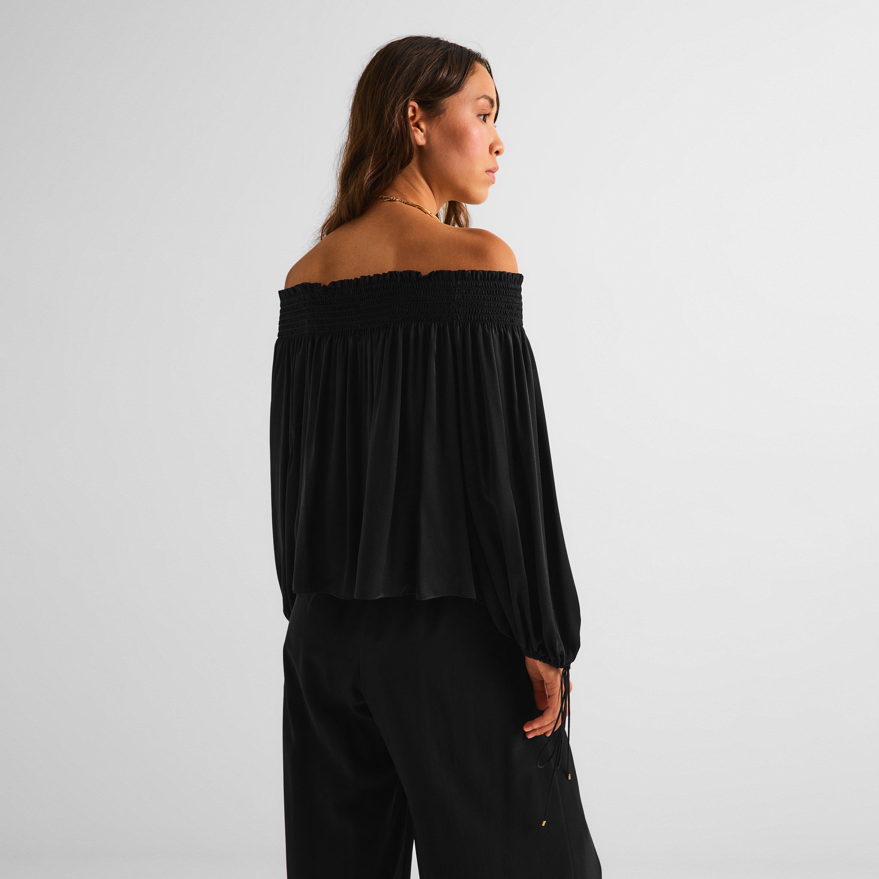 Black - Chloe - Women's HT47 Long Sleeve Blouse - 4
