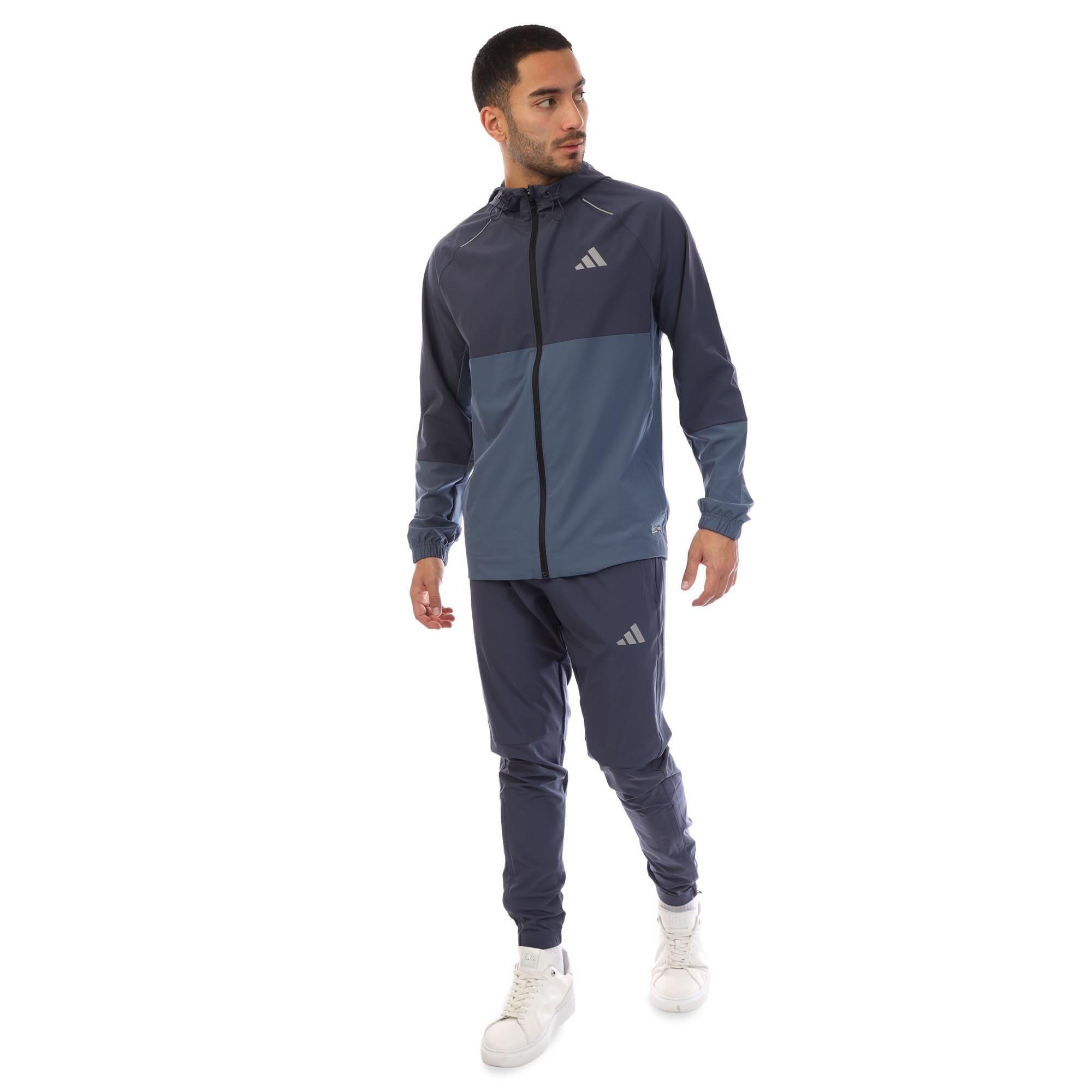 Navy - adidas - Climacool Woven Track Pants - 4