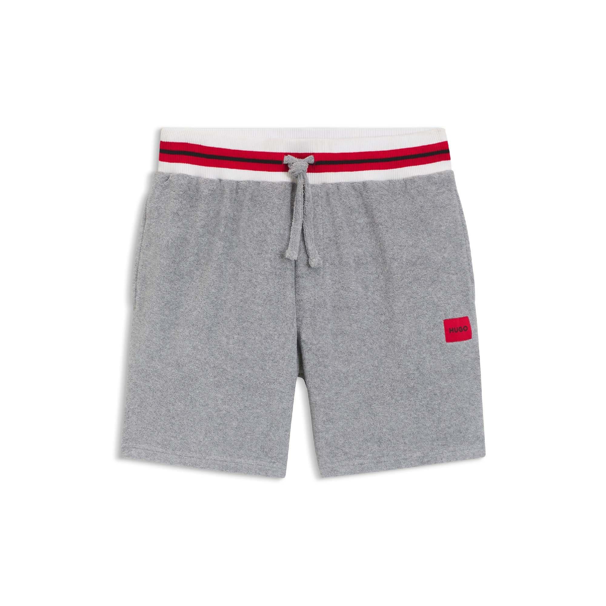 Grey - Hugo - Jaxon Contrast Trim Shorts - 1