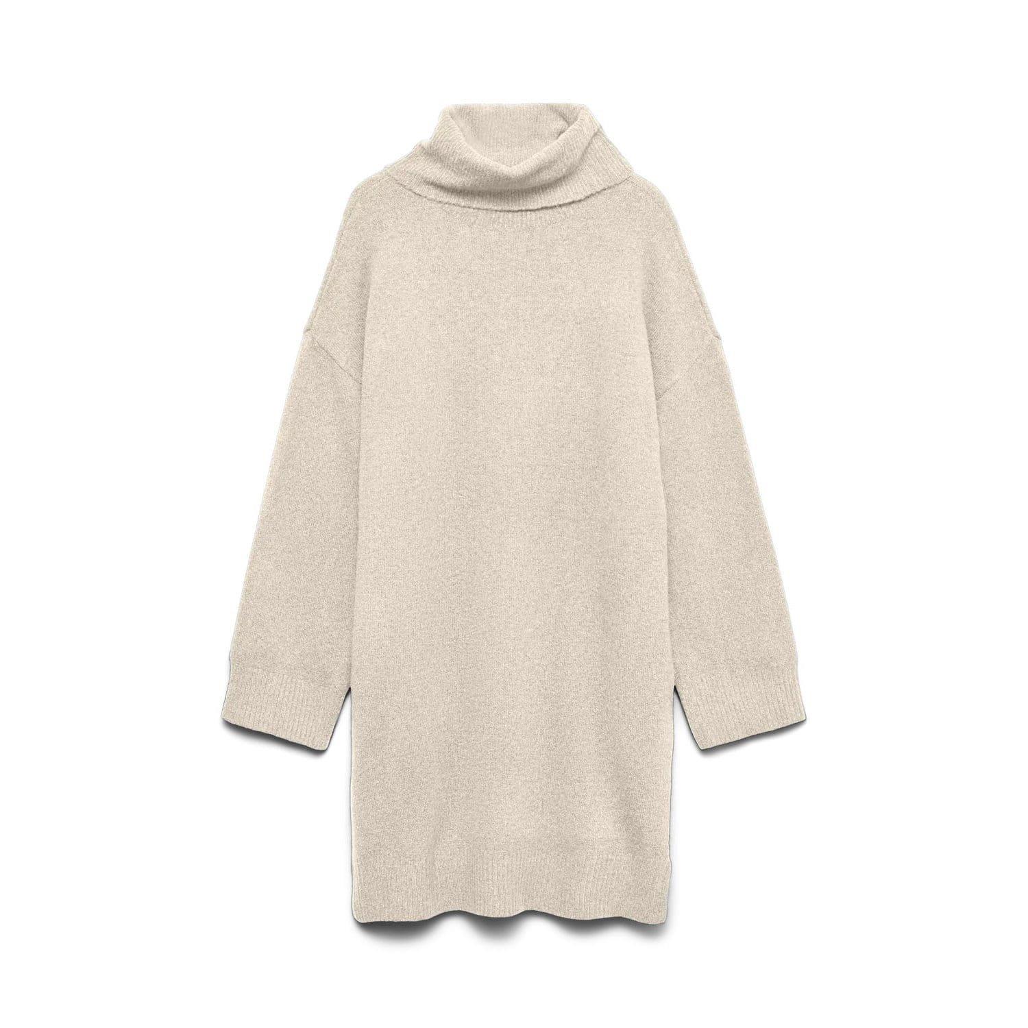 Natural - Vero Moda - Aquarius Roll Neck Jumper Dress