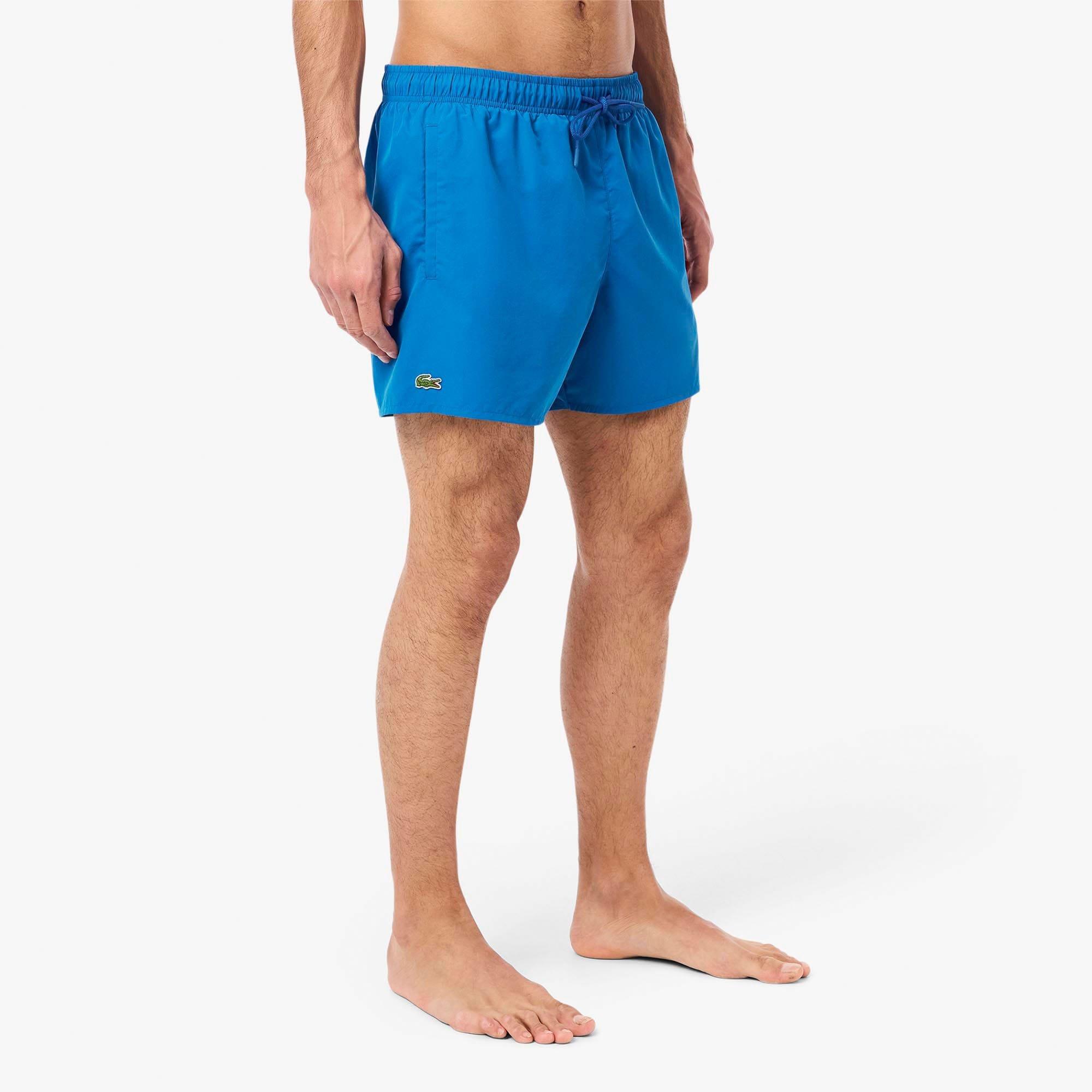 Blue - Lacoste - Quick-Dry Swim Trunks - 2