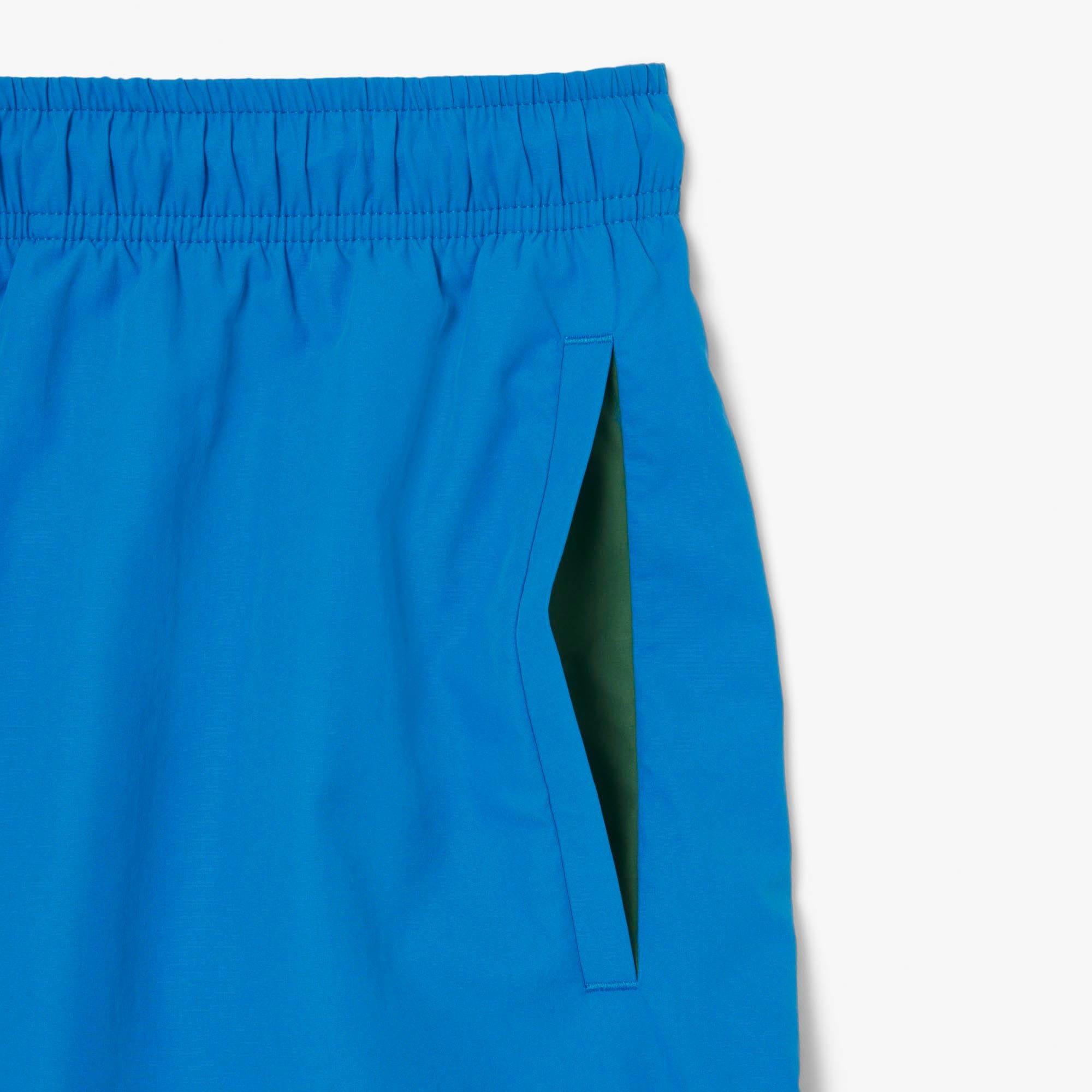 Blue - Lacoste - Quick-Dry Swim Trunks - 5