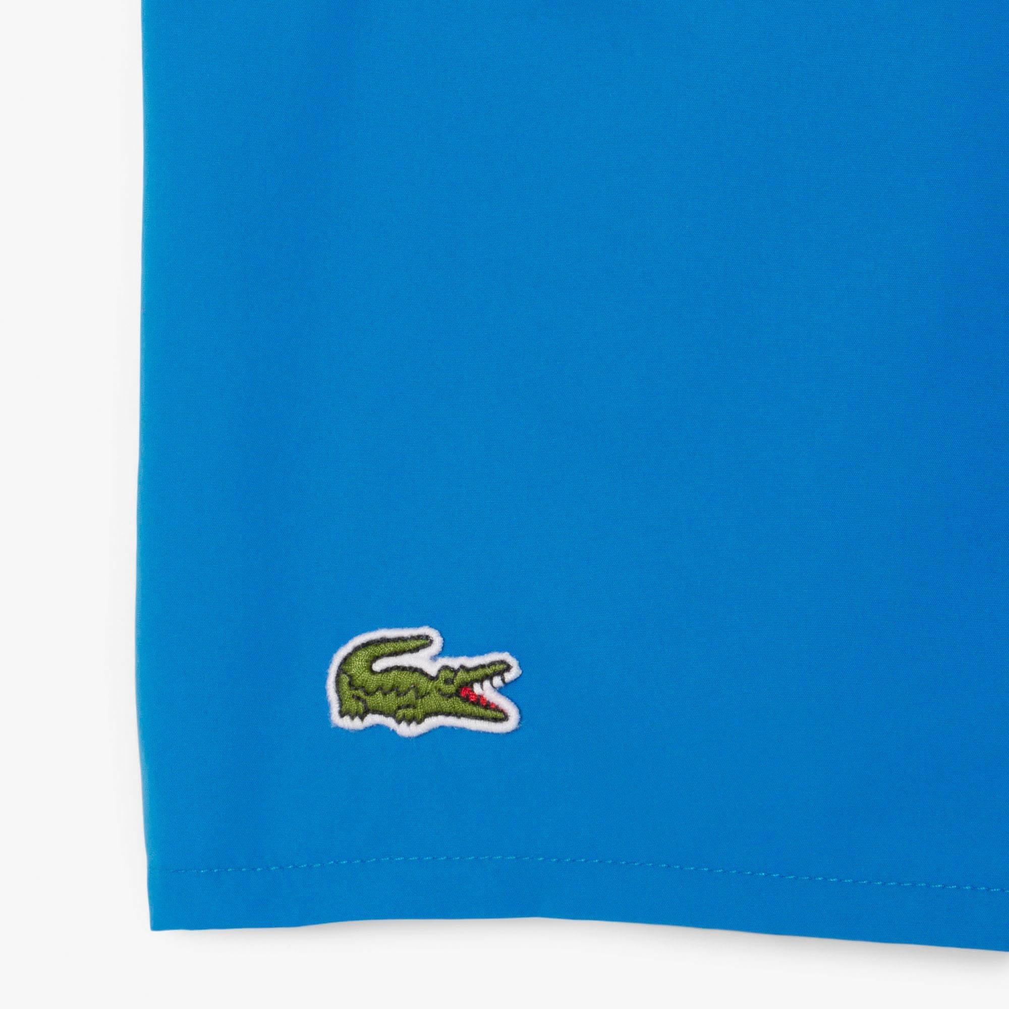 Blue - Lacoste - Quick-Dry Swim Trunks - 6