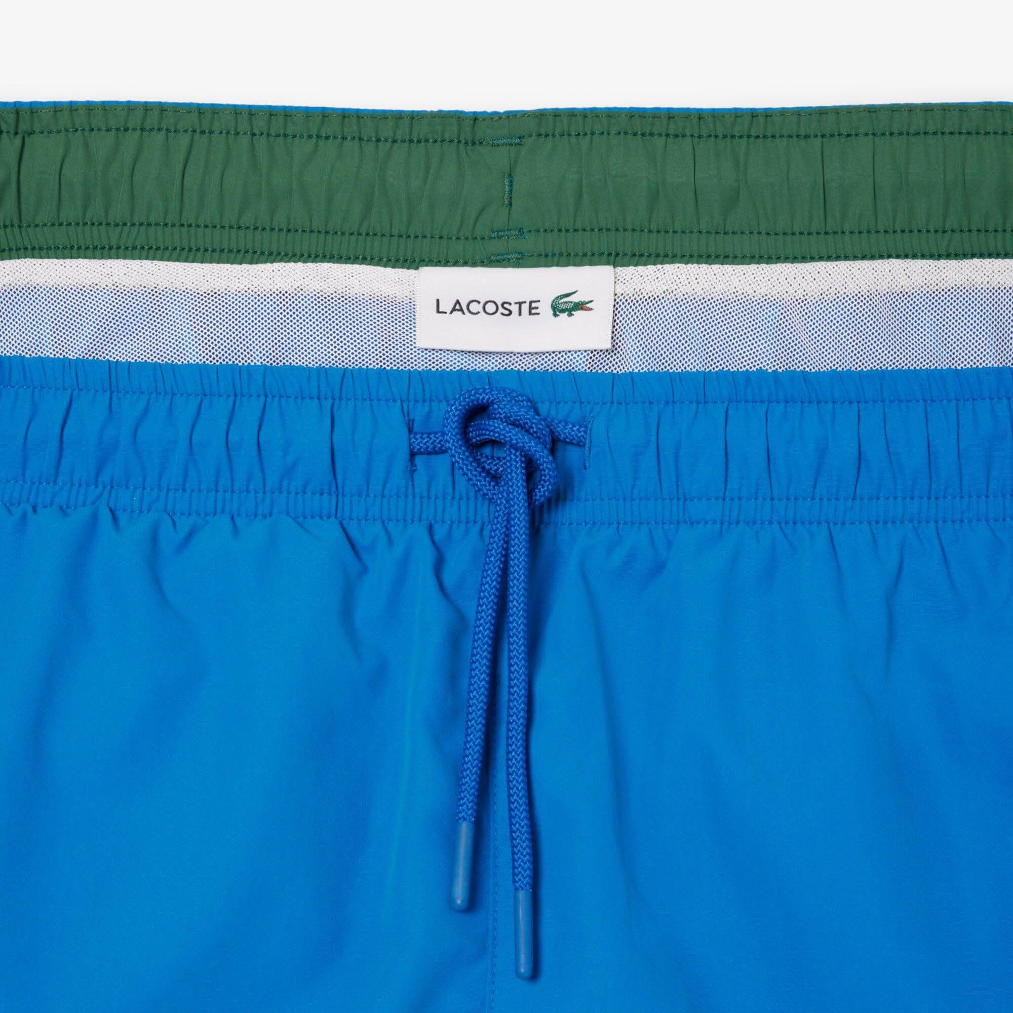 Blue - Lacoste - Quick-Dry Swim Trunks - 7