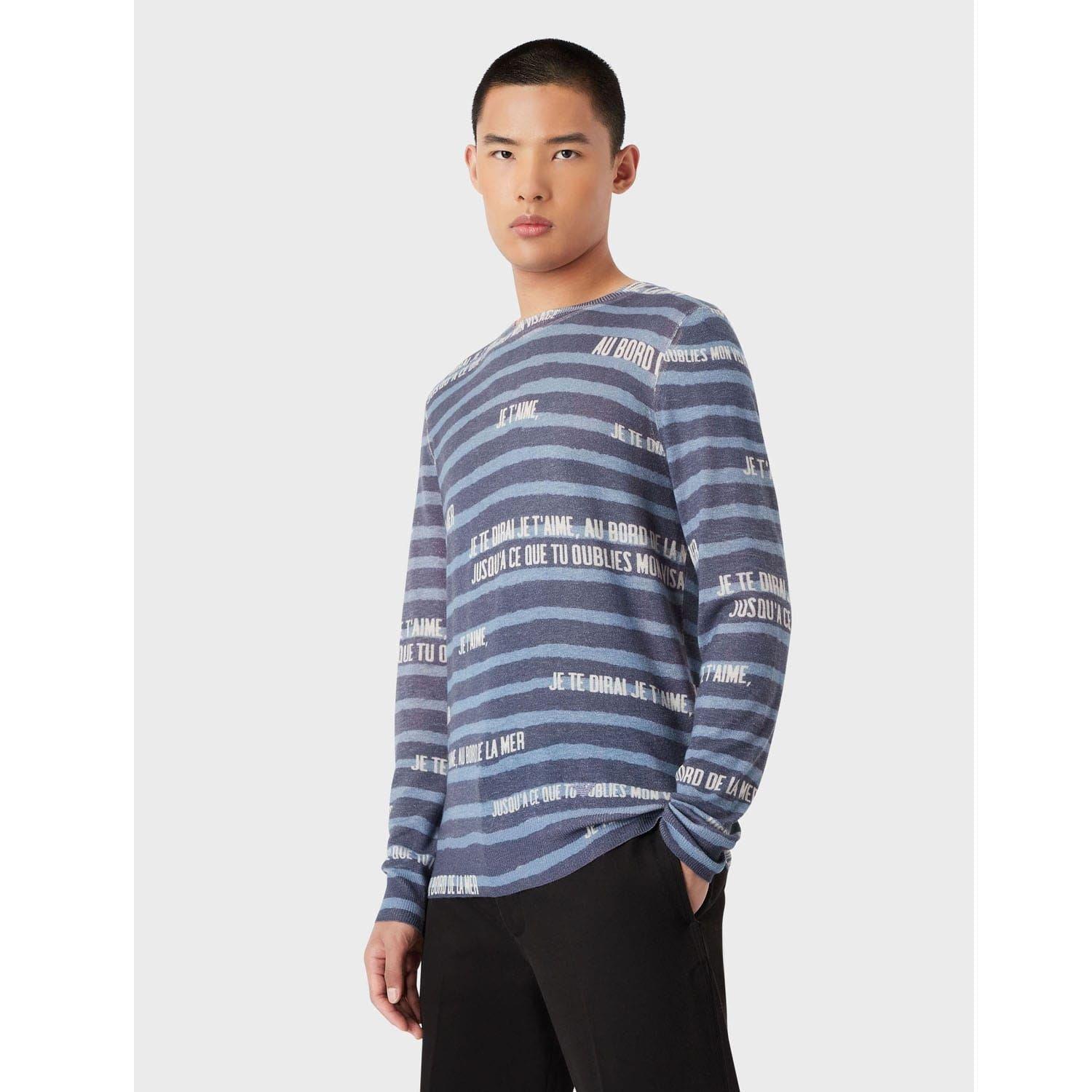 Emporio Armani Knit Sweater - Navy - S