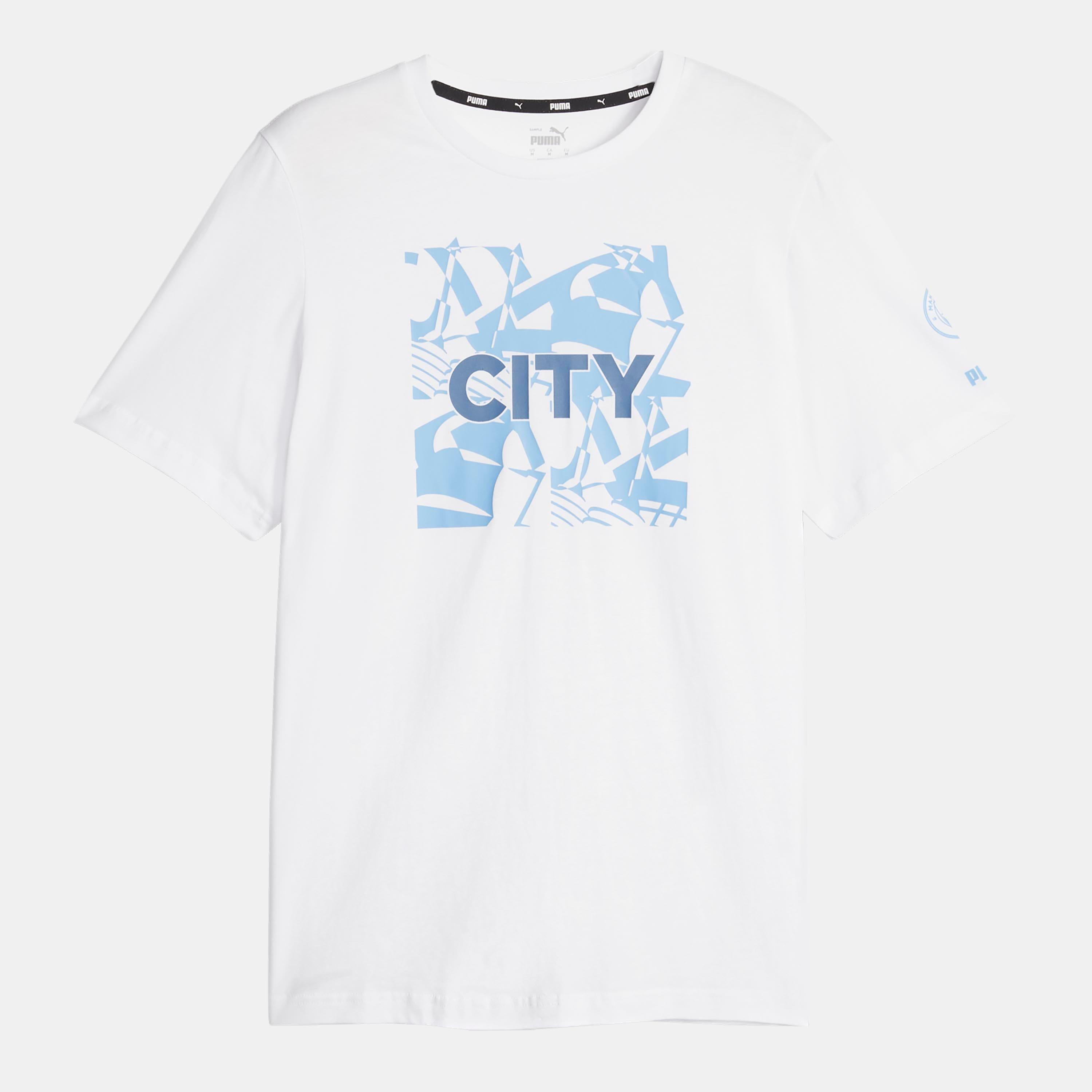 White - Puma - Manchester City Fc Ftblcore Graphic T-Shirt - 1