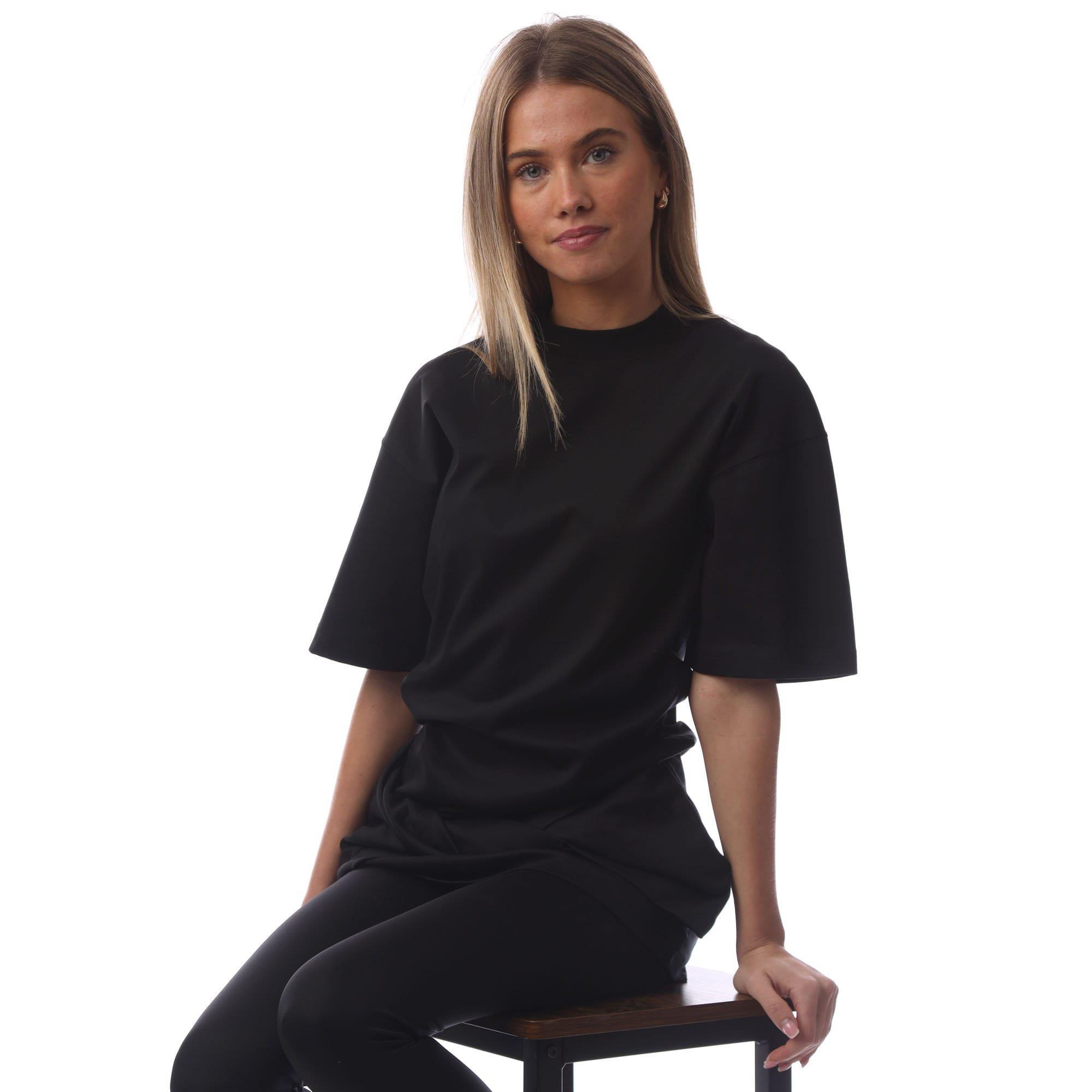 Black - Off White - Small Arrow Twist T-Shirt Dress - 4