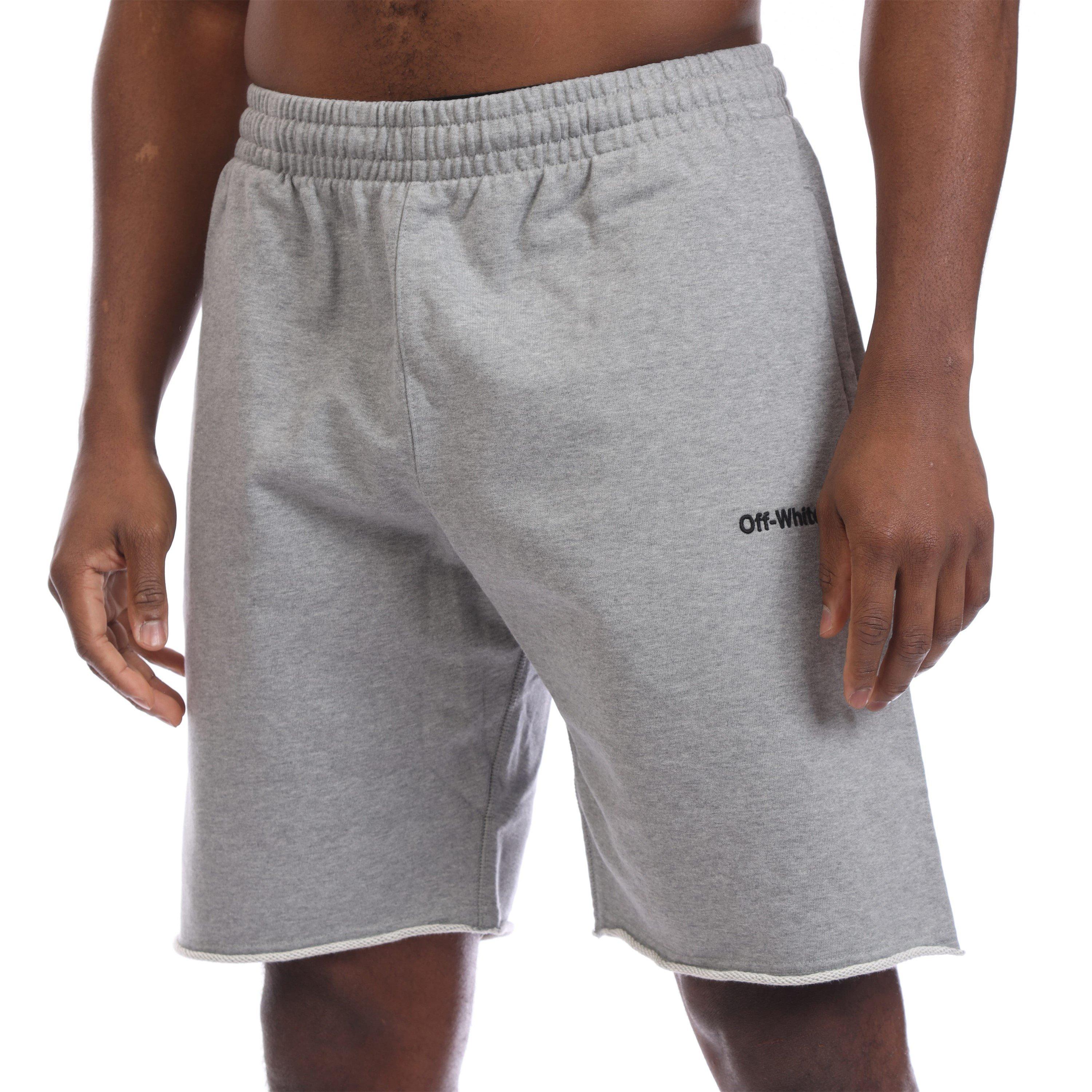 Grey Black - Off White - For All Sweat Shorts - 1