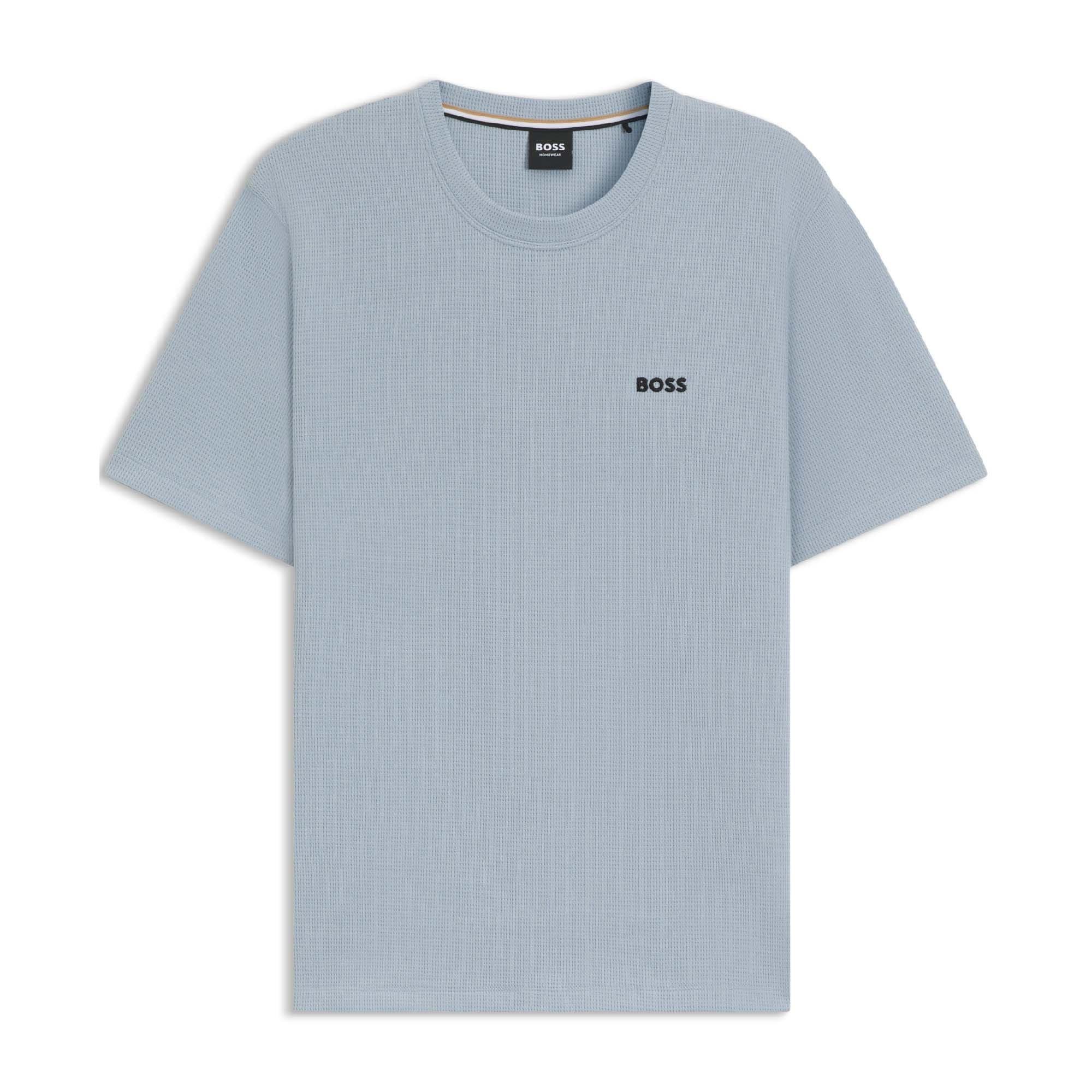 Blue - Boss - Waffle Knit Pyjama T-Shirt - 1