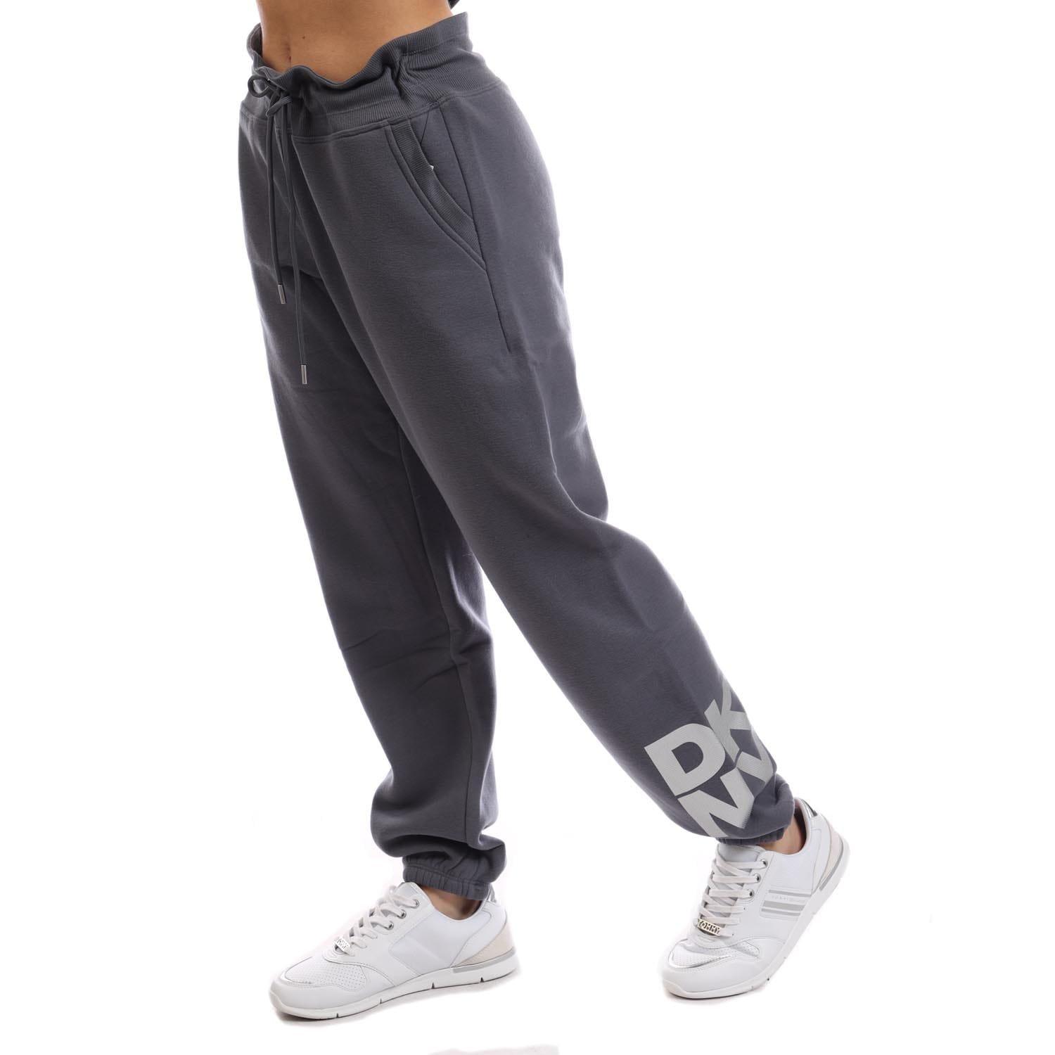 Silver - DKNY - Foil Logo Jogger with Pockets - 3