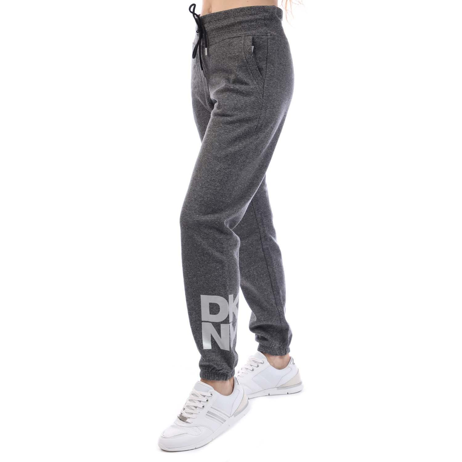 Black Silver - DKNY - Foil Logo Jogger with Pockets - 4