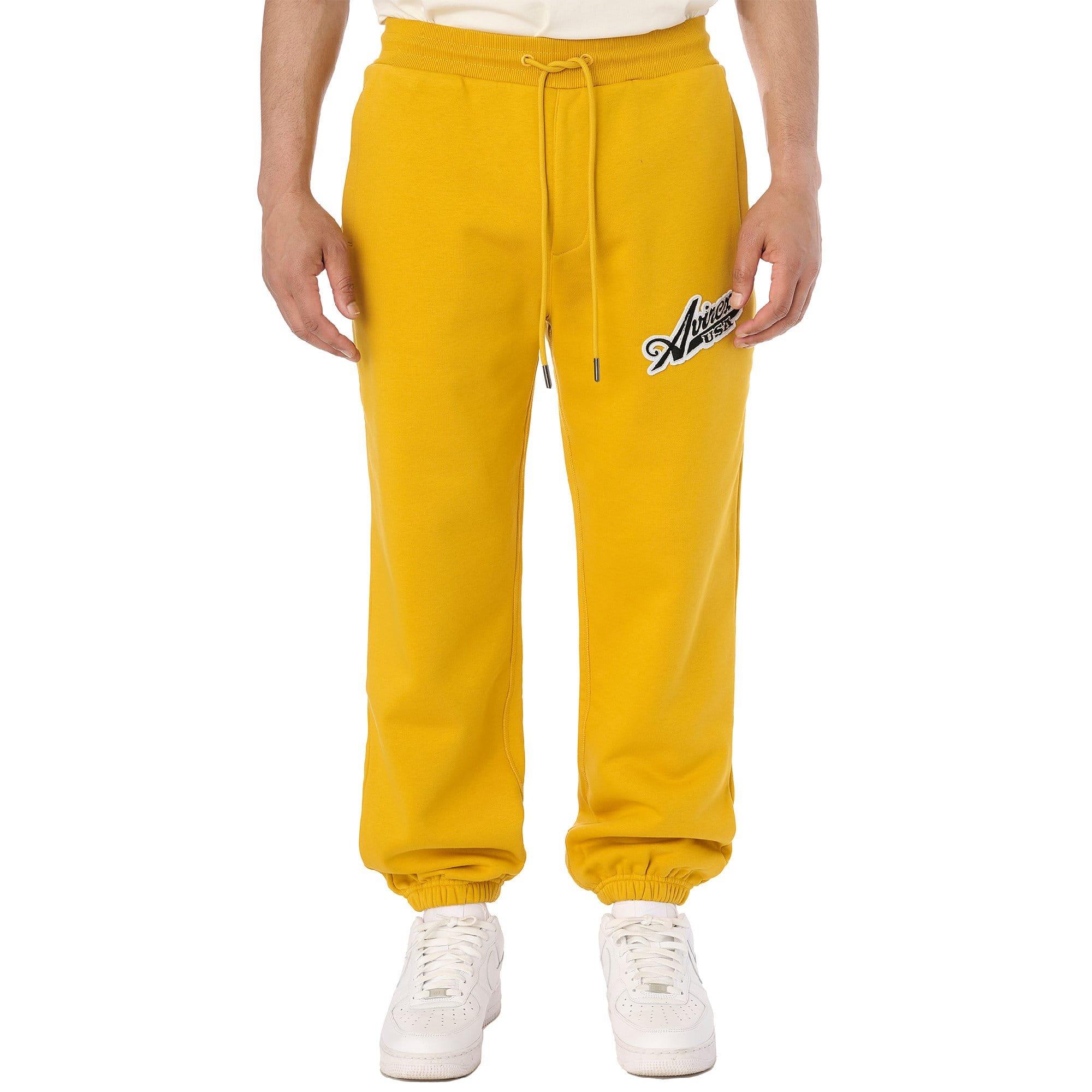 Yellow - Avirex - Script Joggers - 3