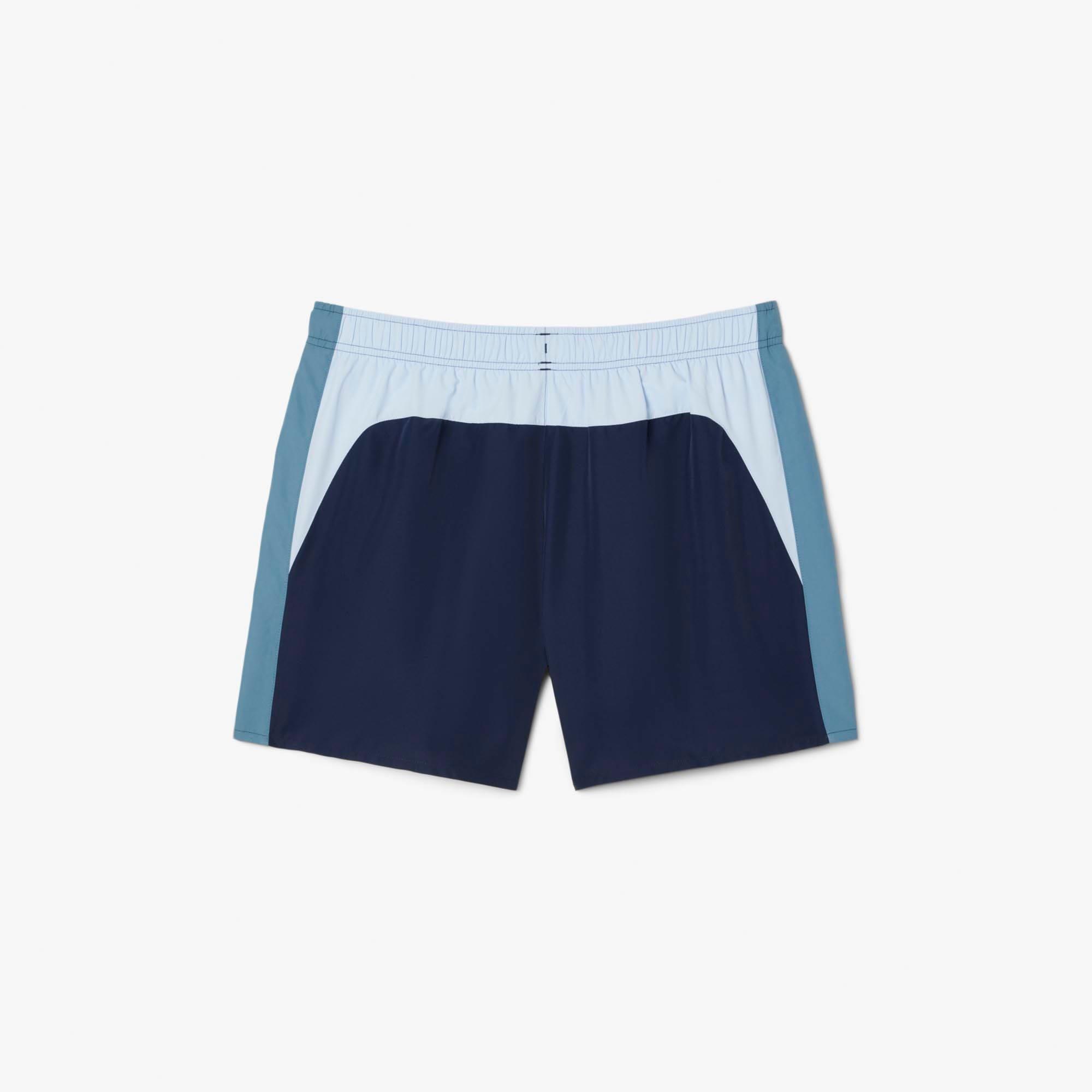 Navy - Lacoste - Colour Block Swim Trunks - 2