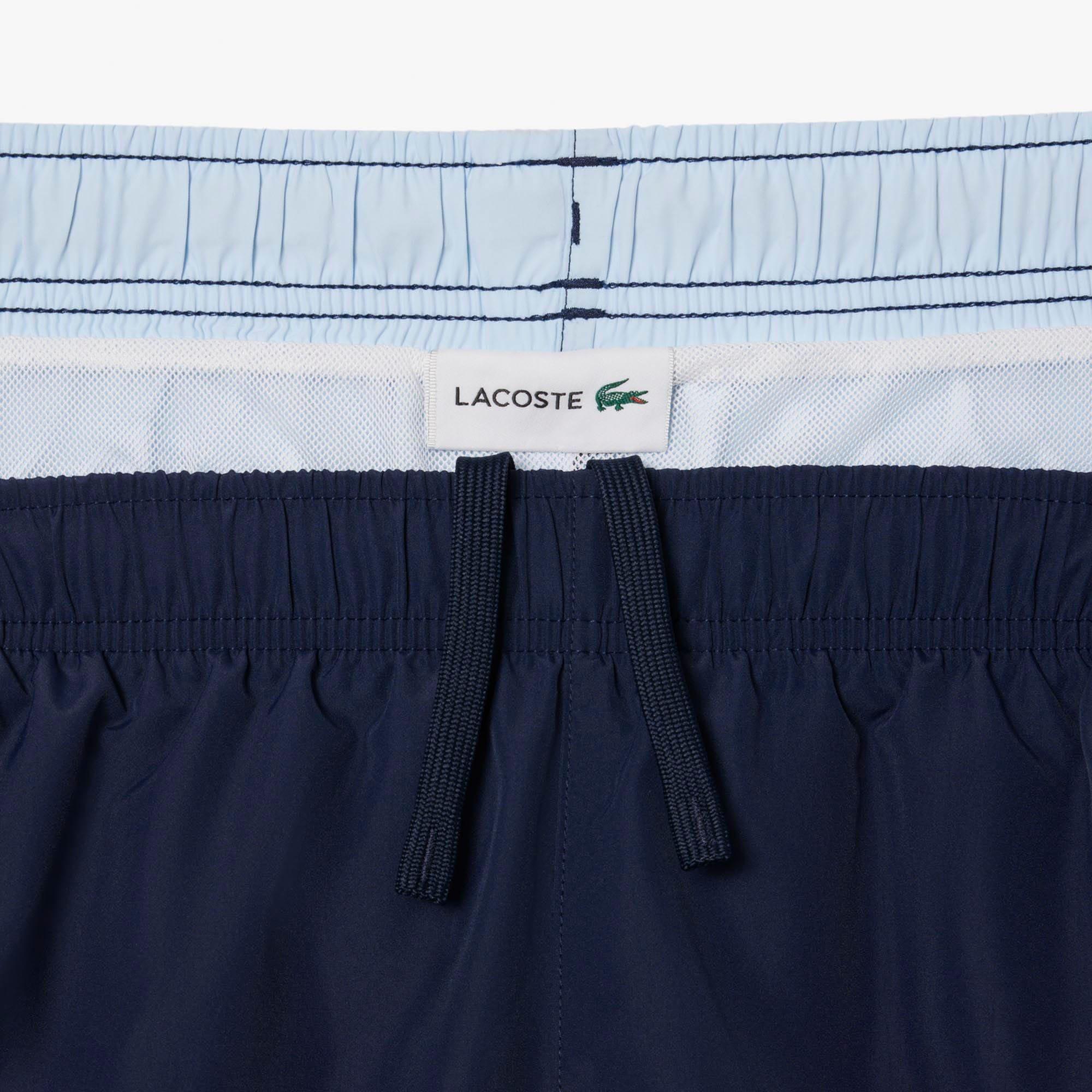 Navy - Lacoste - Colour Block Swim Trunks - 7
