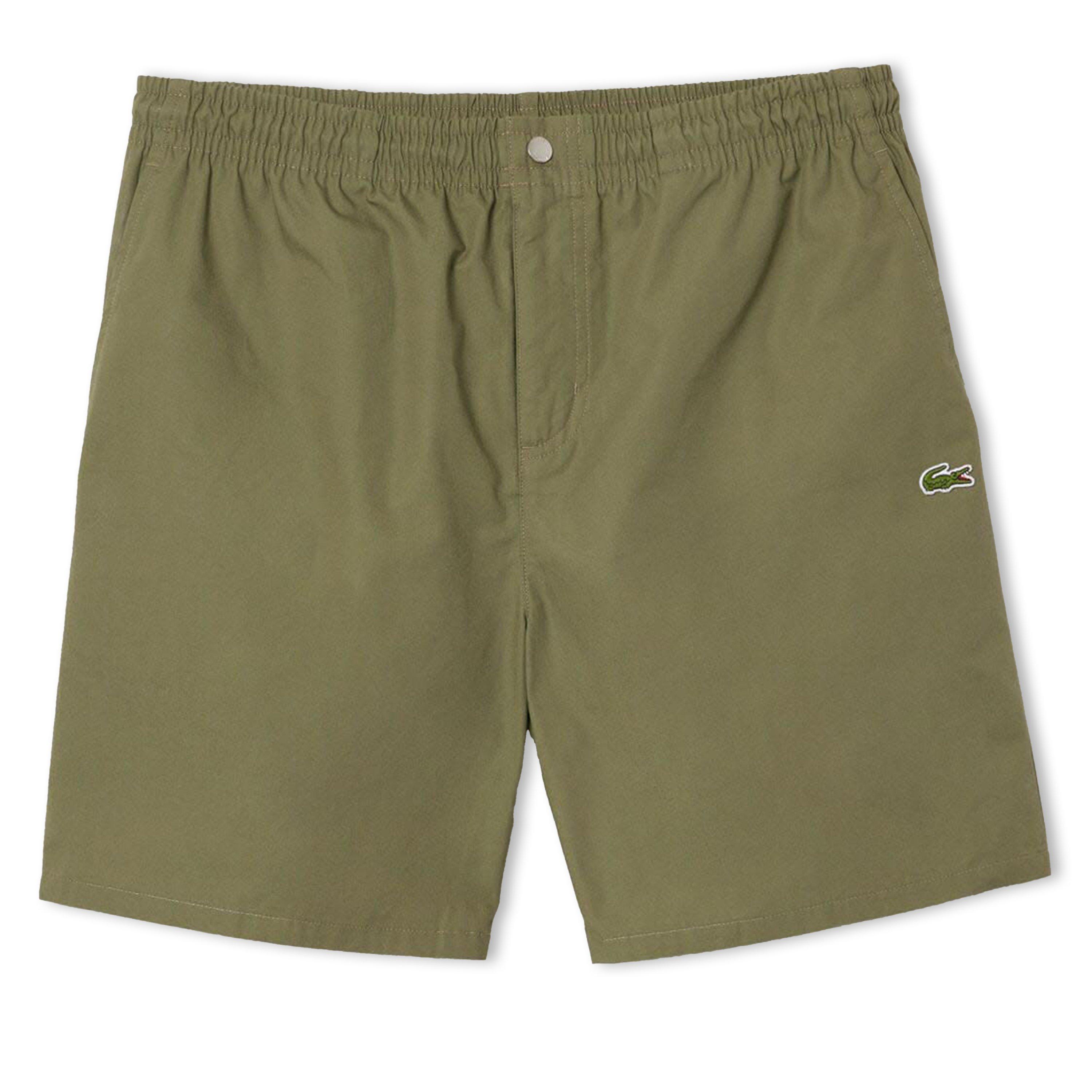 Green - Lacoste - Relaxed Fit Poplin Shorts - 1