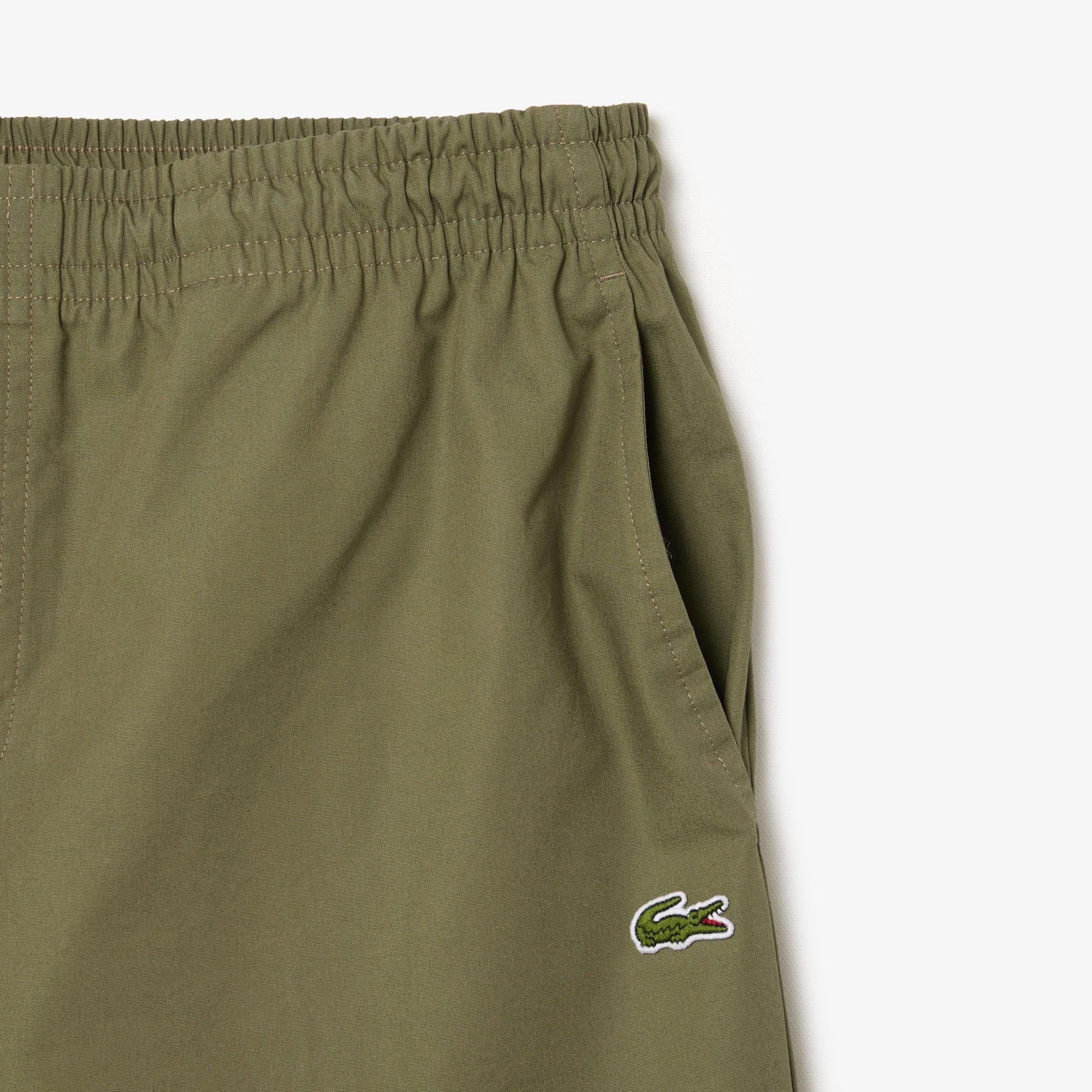 Green - Lacoste - Relaxed Fit Poplin Shorts - 6