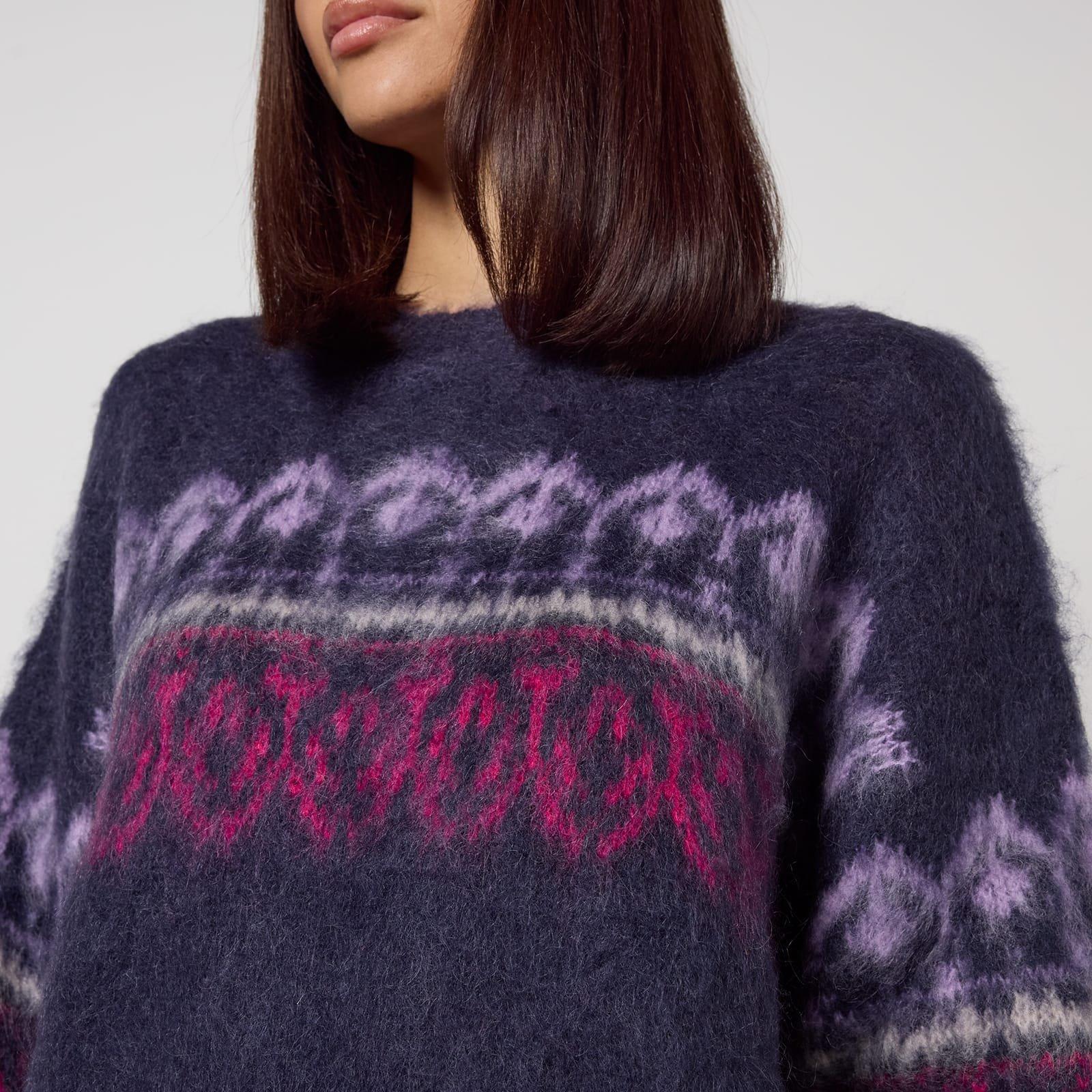 Blå - Marant Etoile - Dully Intarsia-Knit Sweater - 5