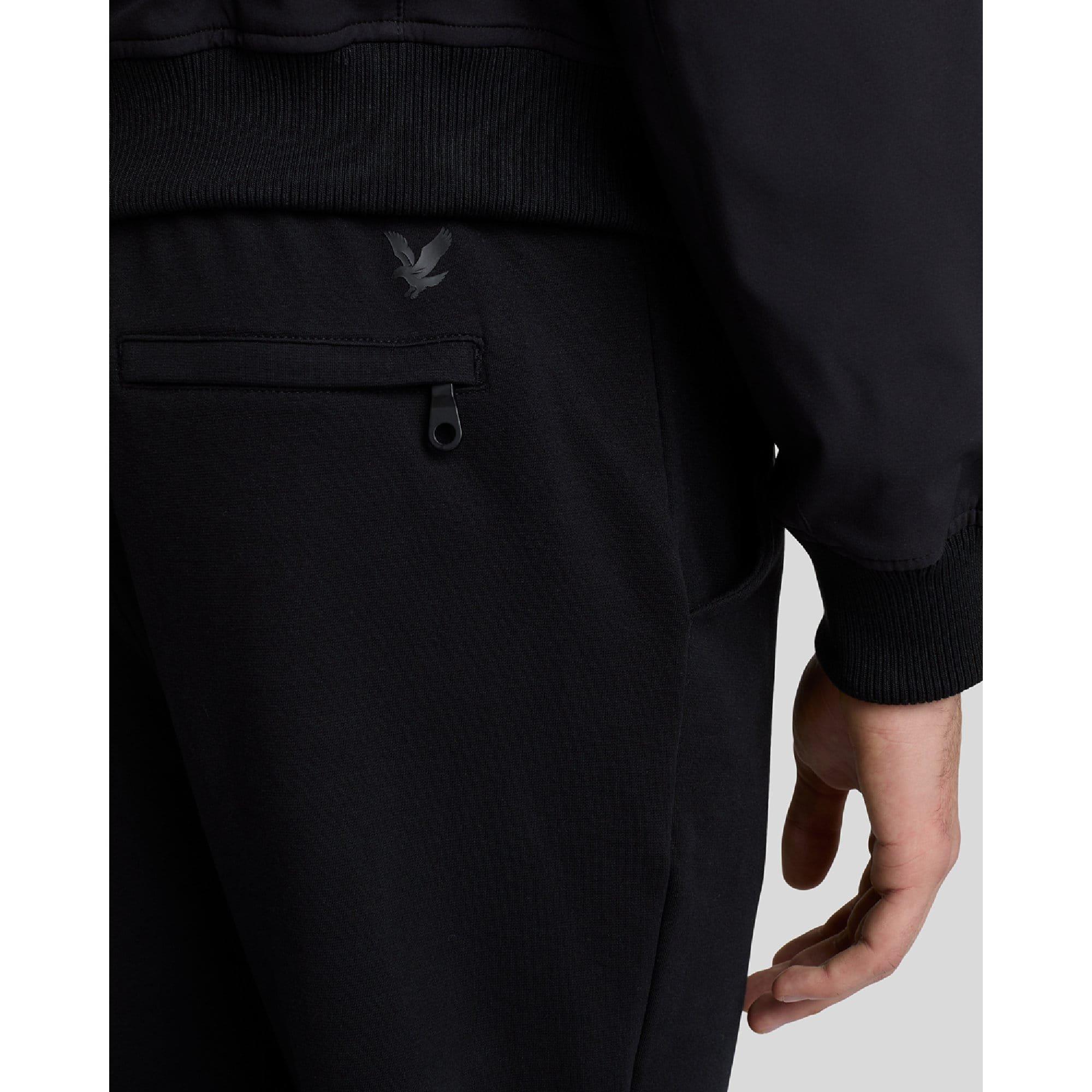 Black - Lyle and Scott - Ribbed Waistband Sweatpants - 3
