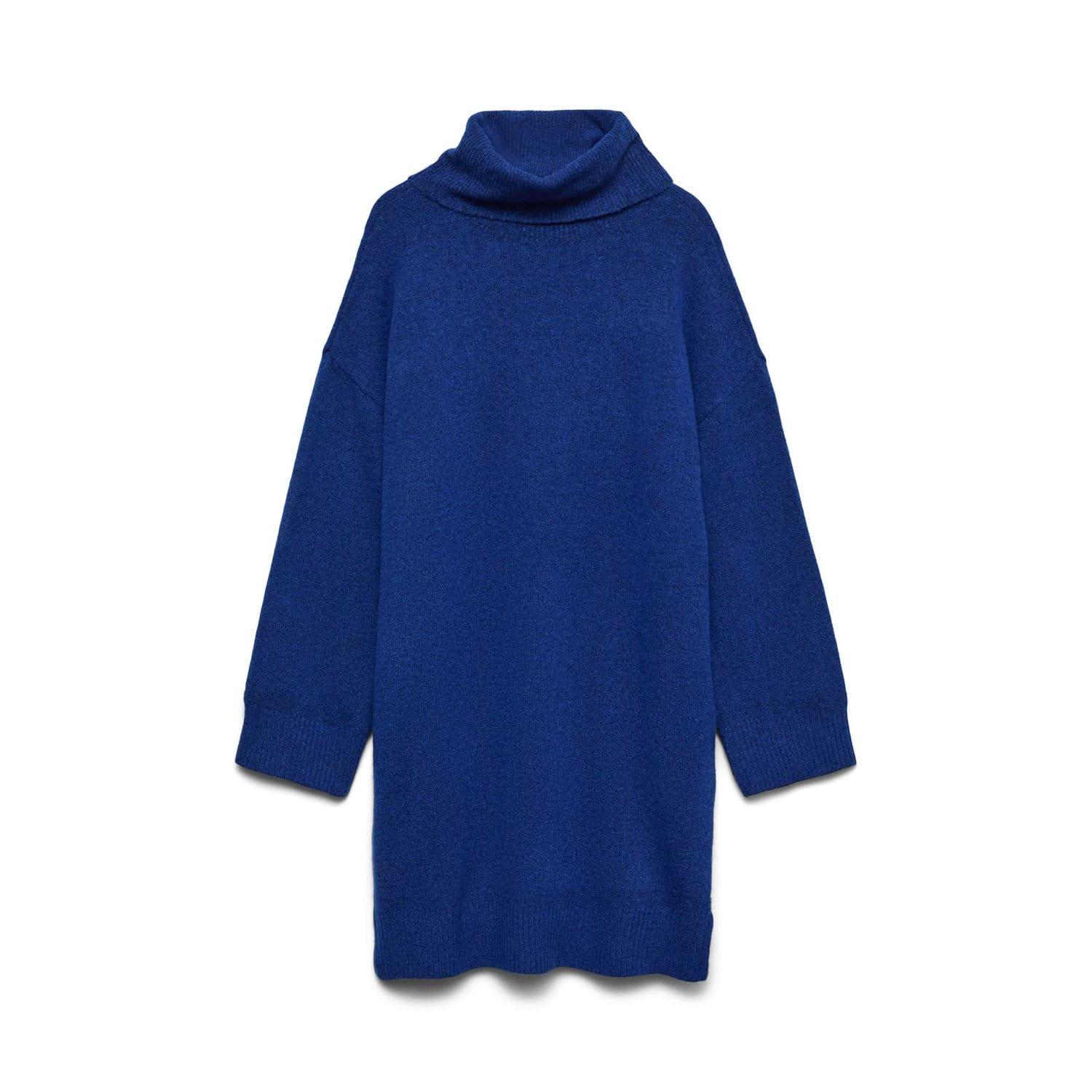Blue - Vero Moda - Aquarius Roll Neck Jumper Dress