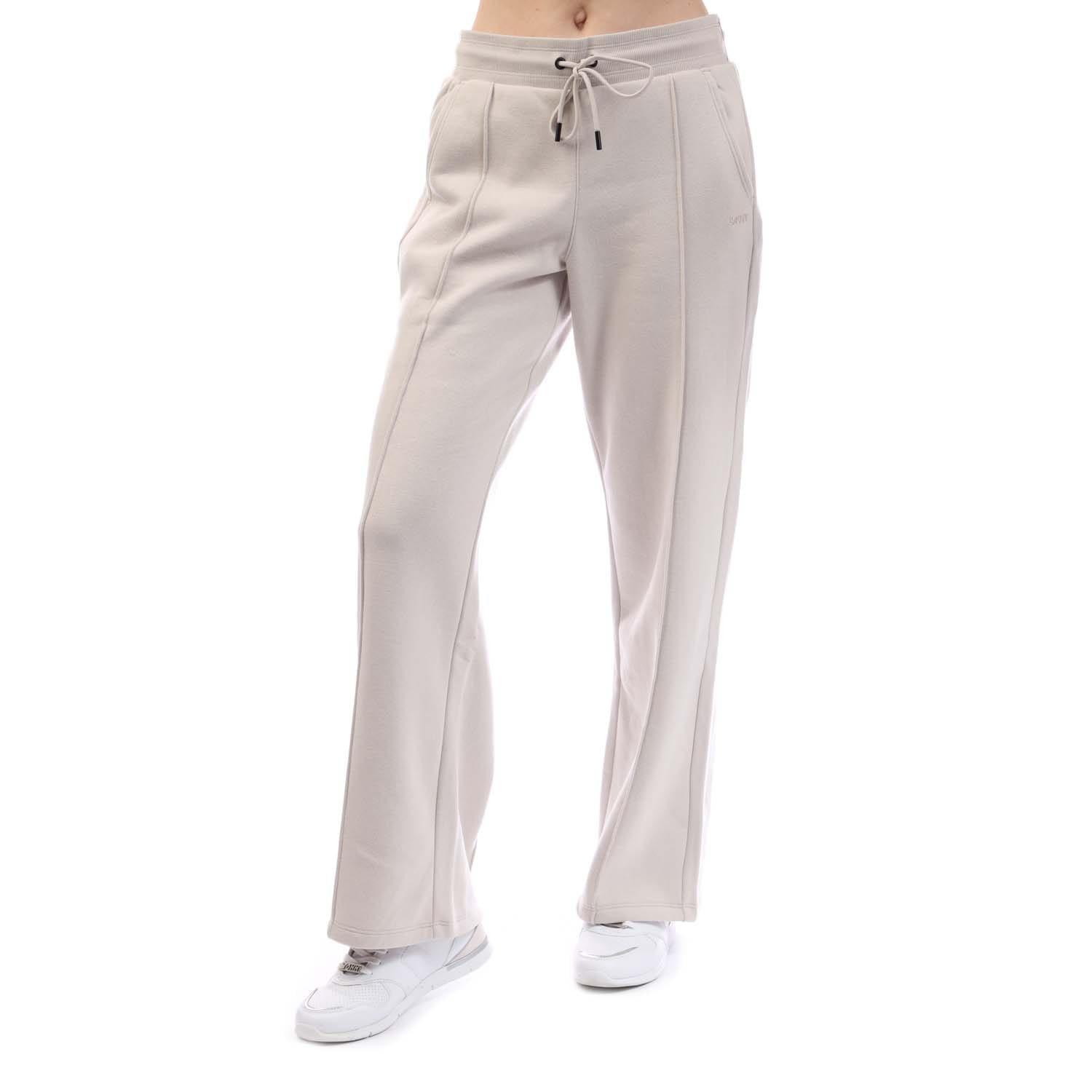 Beige - DKNY - Embellished Logo Print Leg Pant - 4