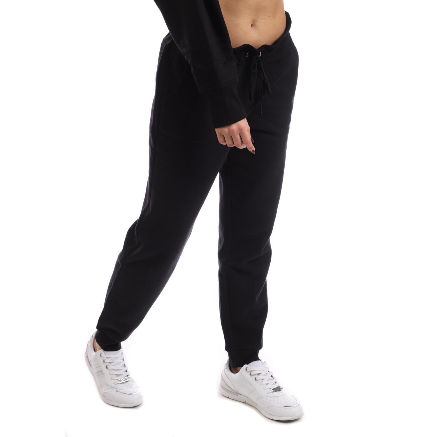 Black - DKNY - Embelleshed Logo Jogger Pant with Pockets - 4