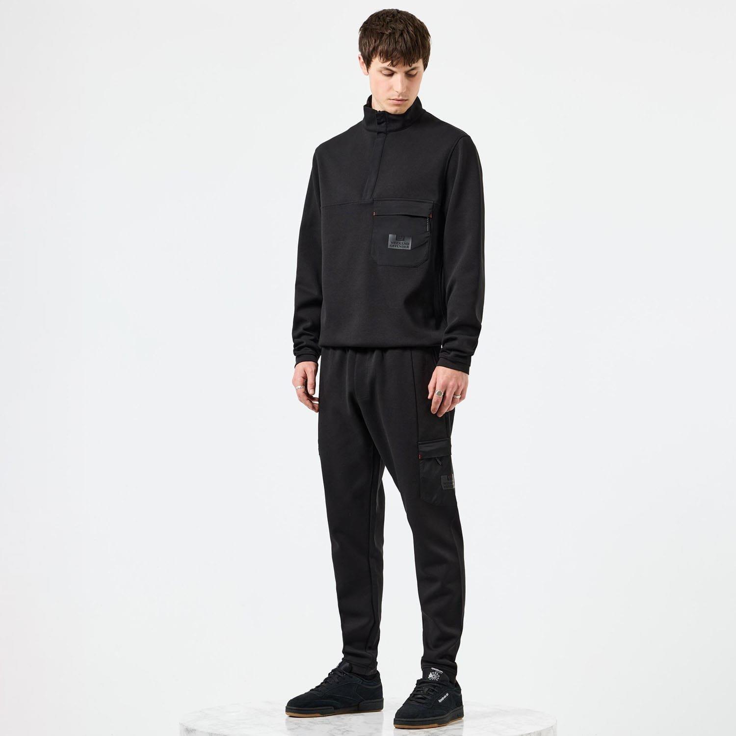 Black - Weekend Offender - Estefano Polyamide Detail Joggers - 6