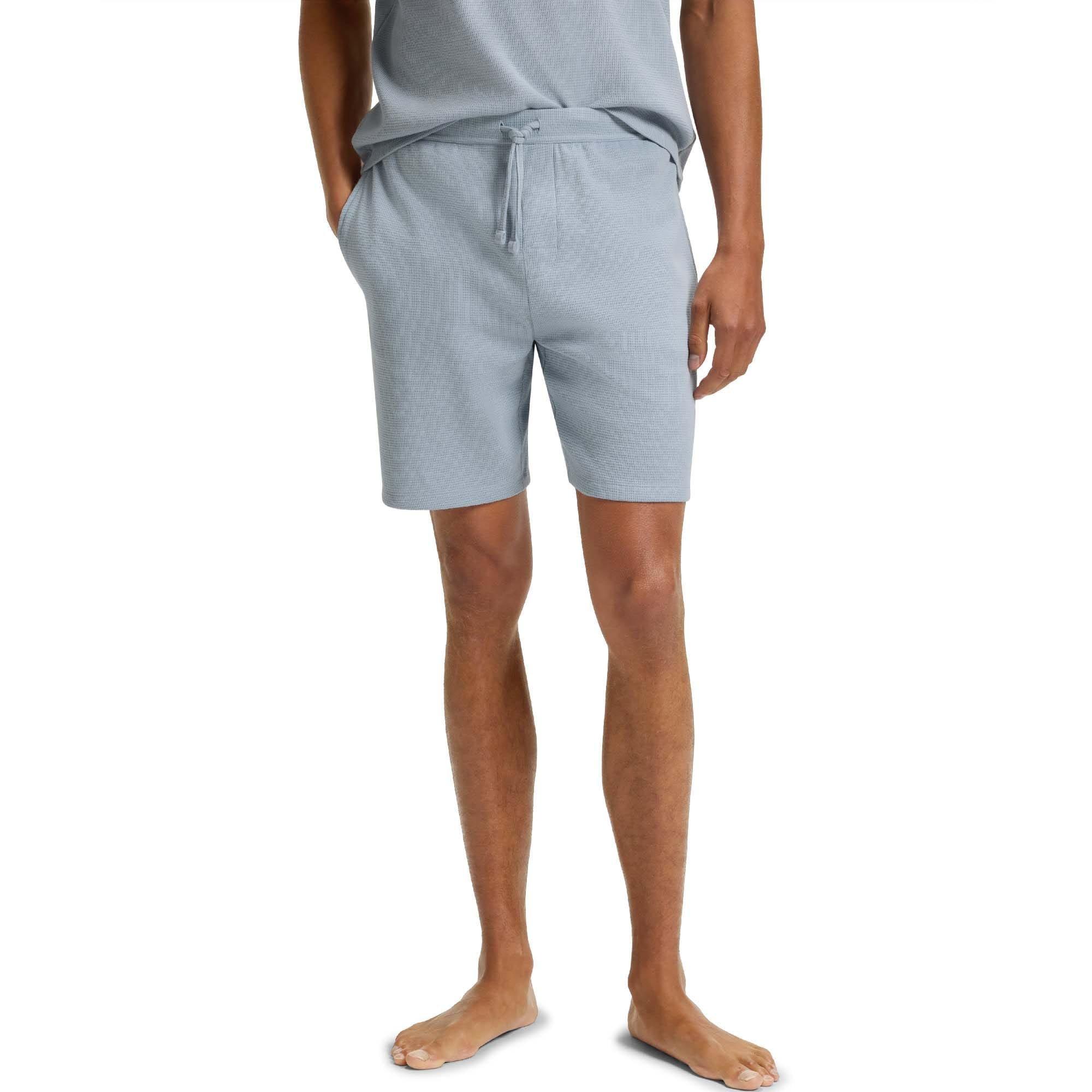 Blue - Boss - Waffle Pyjama Shorts - 5