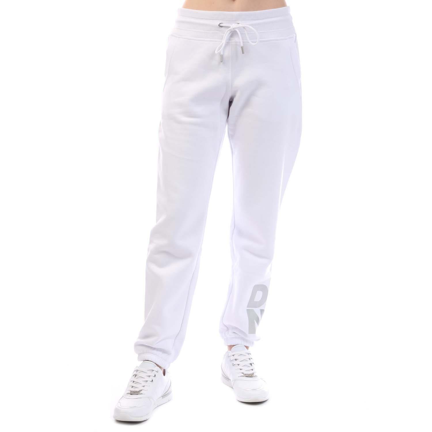White Silver - DKNY - Foil Logo Jogger with Pockets - 1