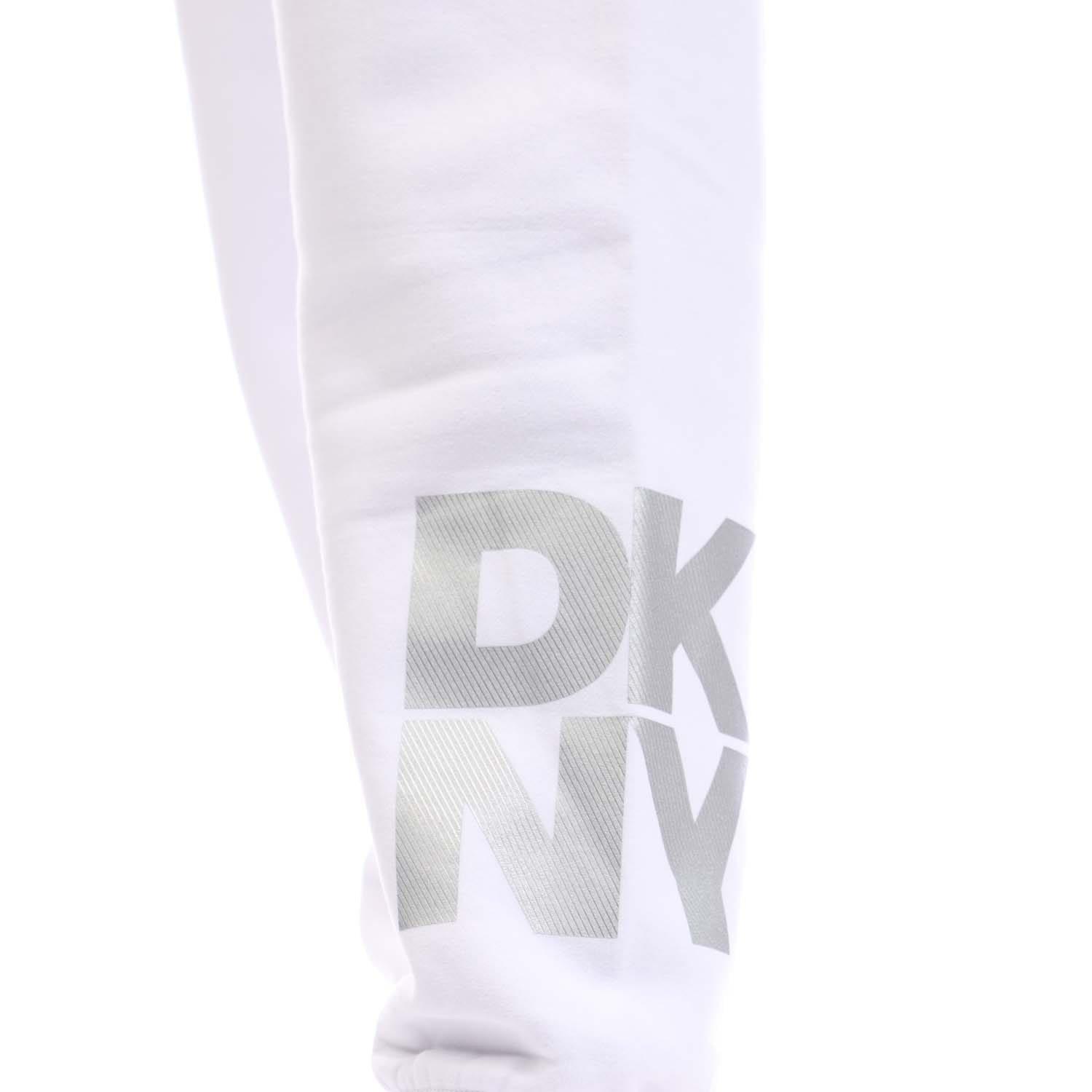 White Silver - DKNY - Foil Logo Jogger with Pockets - 2