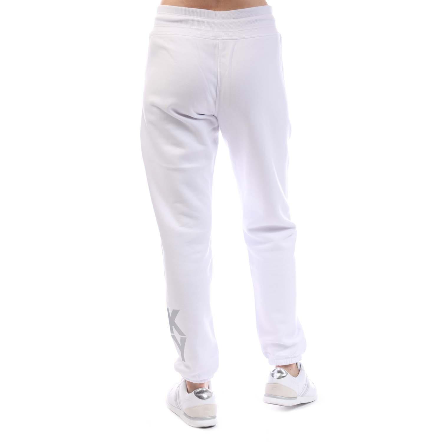 White Silver - DKNY - Foil Logo Jogger with Pockets - 4