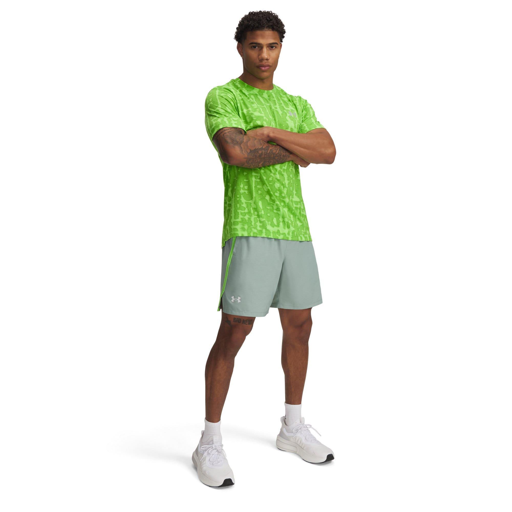 Green - Under Armour - Launch Shorts - 3