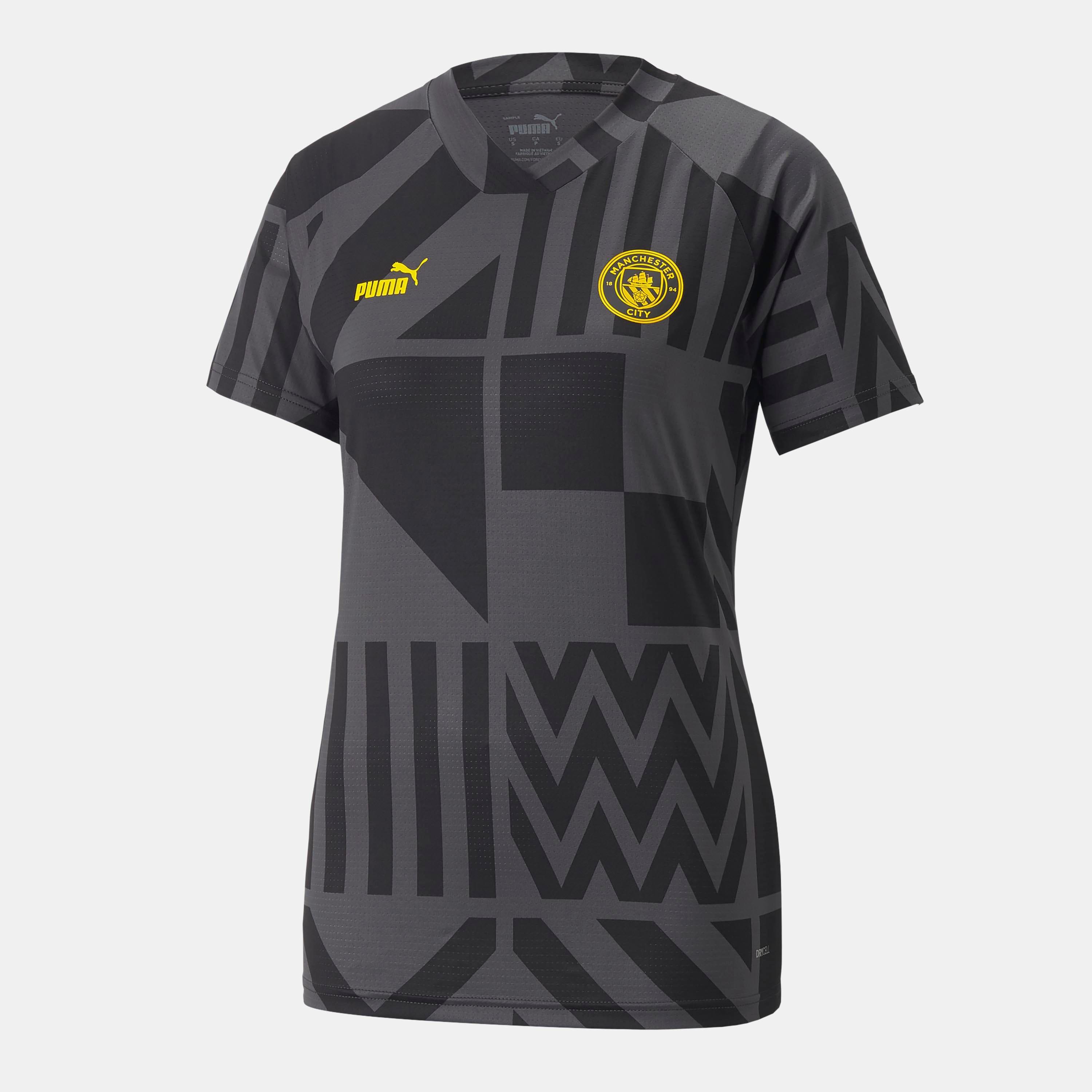 Black Yellow - Puma - Manchester City Fc Prematch Jersey - 1