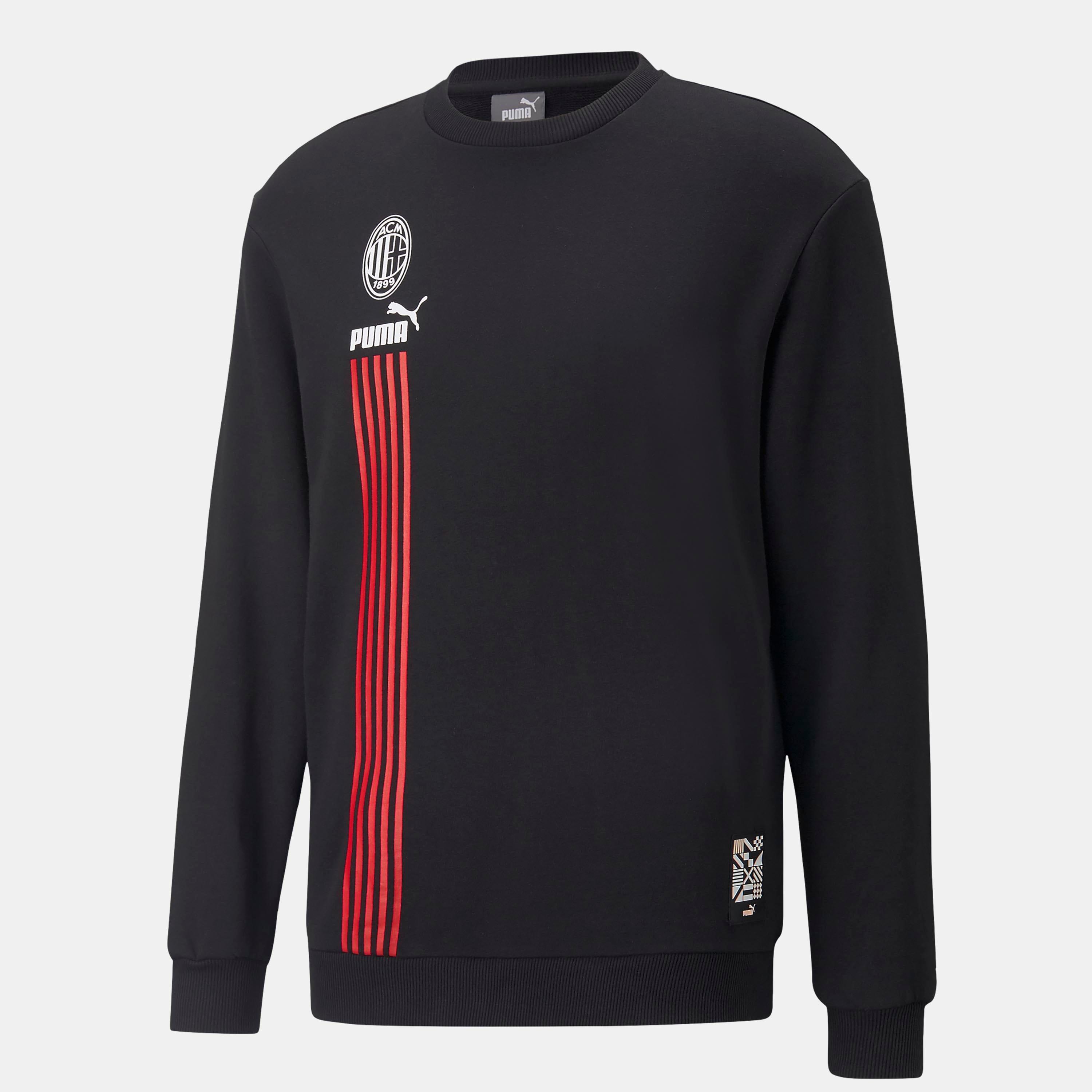 Black Red - Puma - Ac Millan Fc Ftblculture Crew Sweatshirt - 1