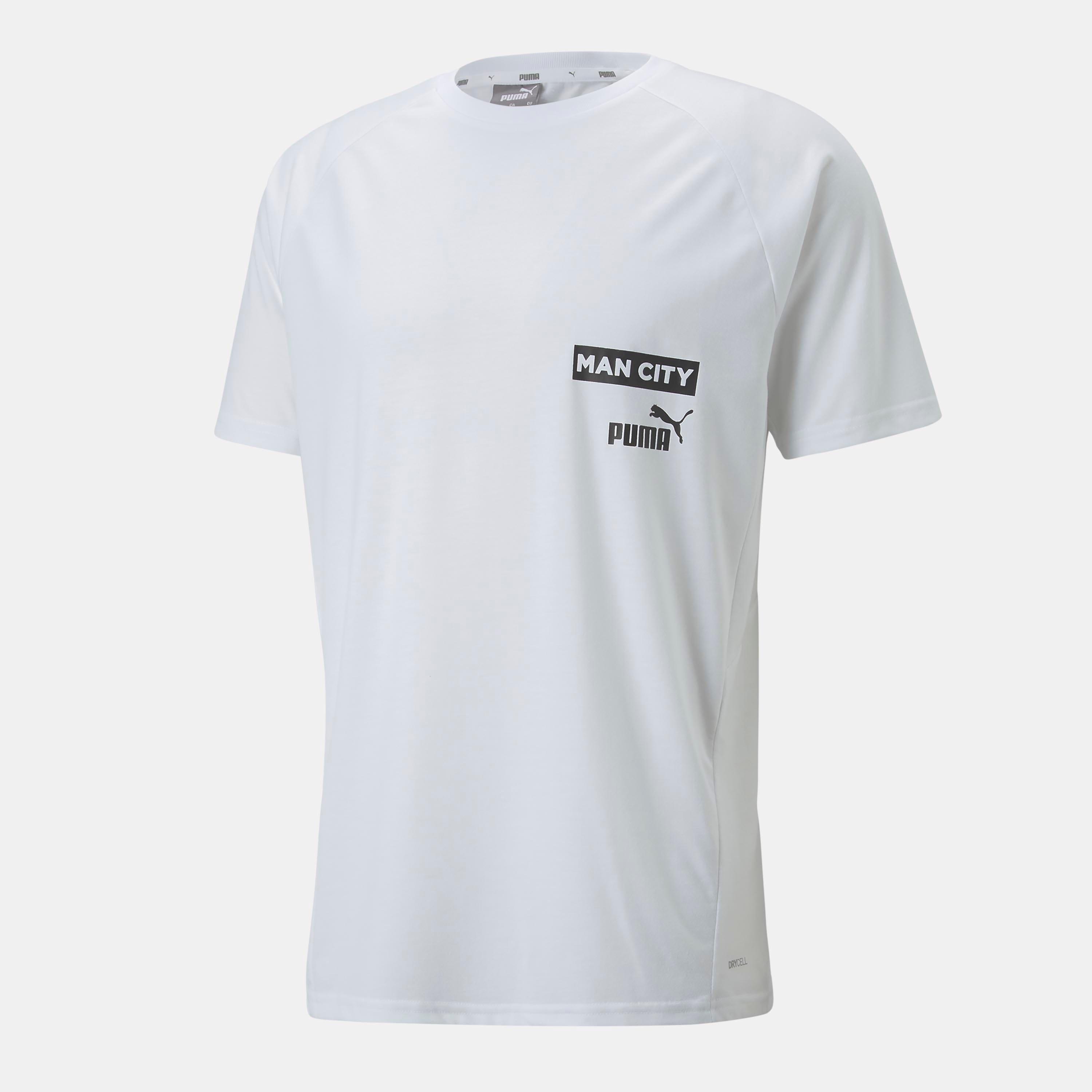 White Black - Puma - Manchester City Fc Casuals T-Shirt - 1