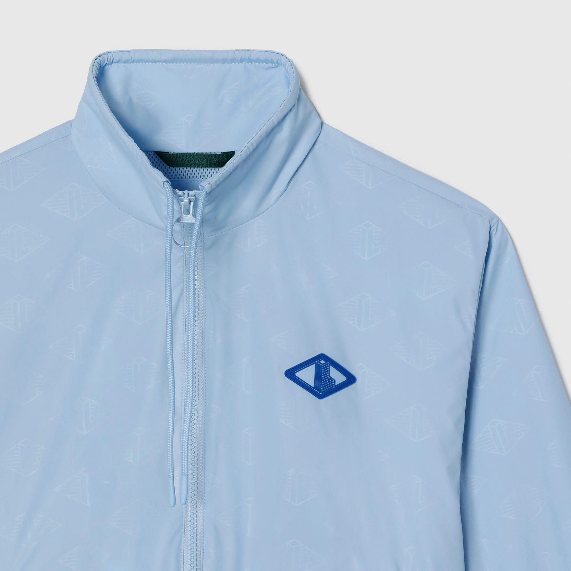 Blue - Lacoste - Monogram Print Track Jacket - 4