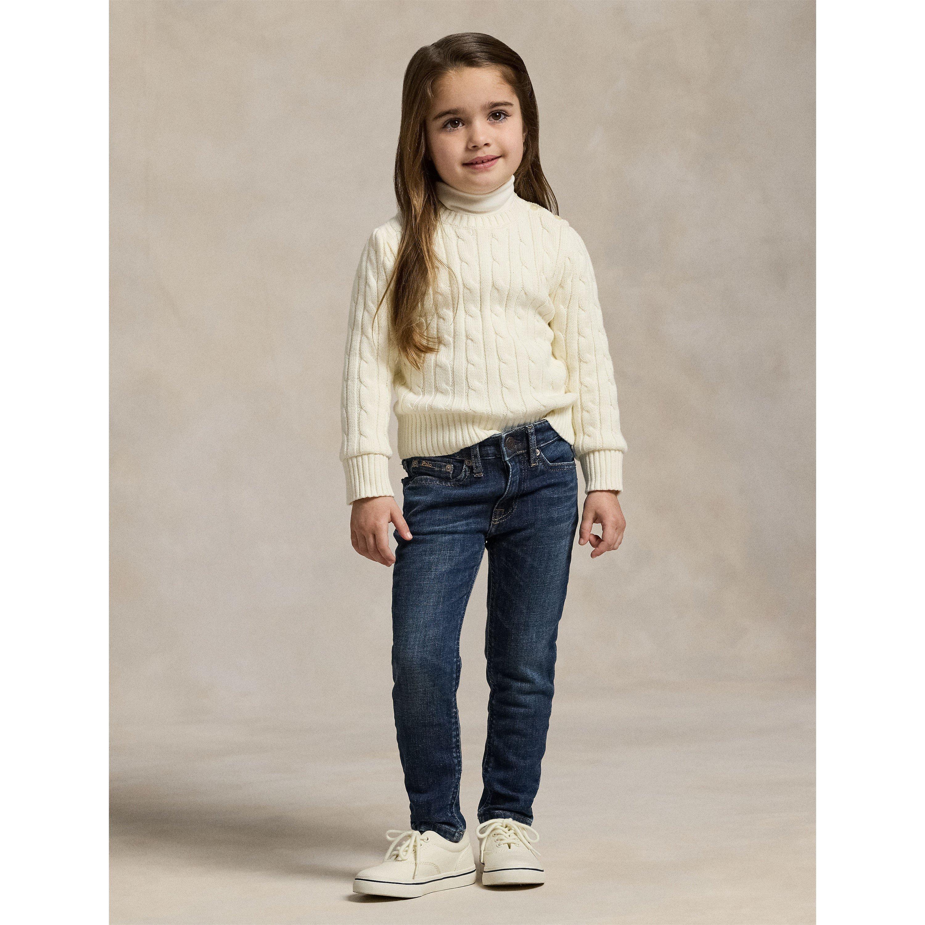 White/Pink - Polo Ralph Lauren - Kids' Cable Knit Jumper - 5