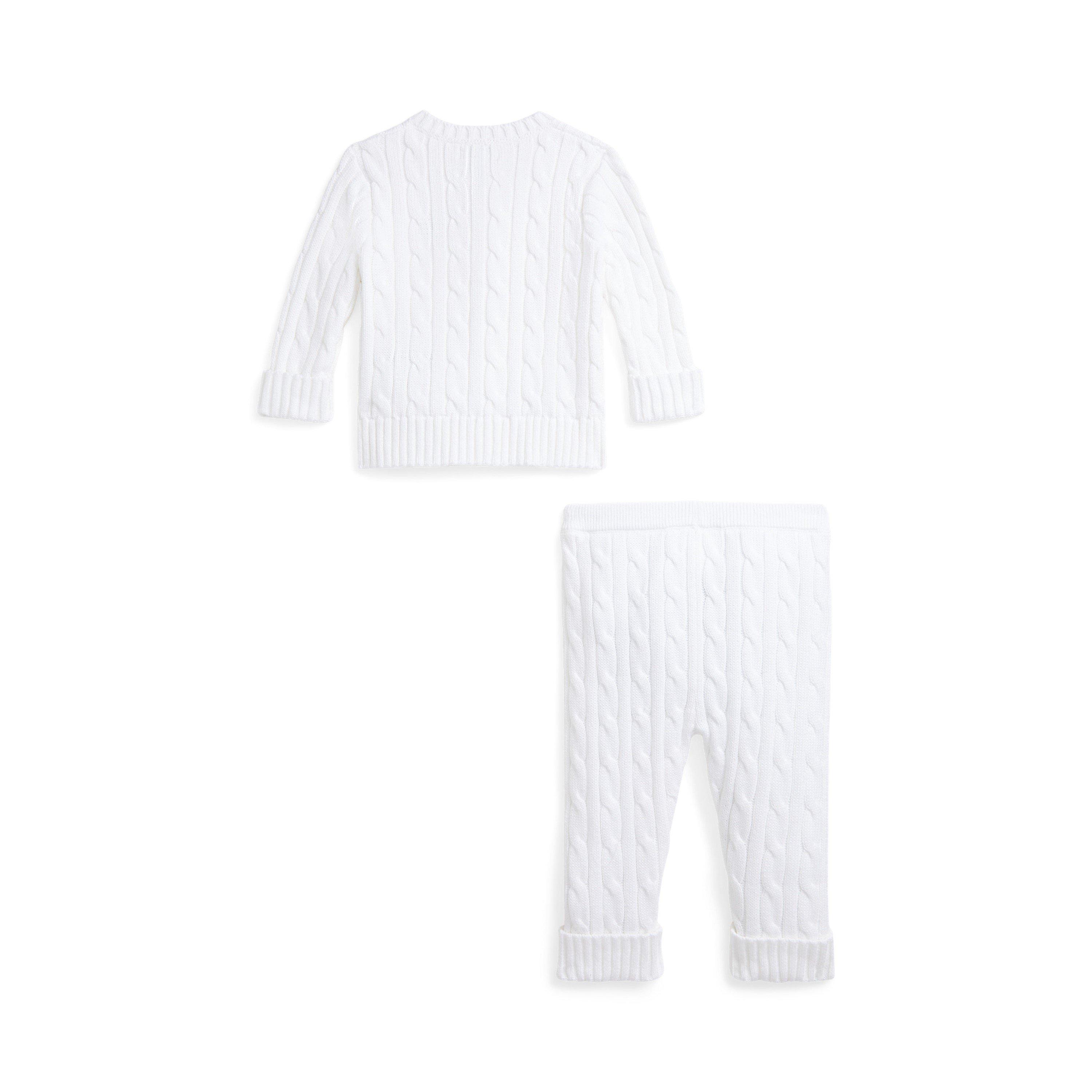 White - Polo Ralph Lauren - Unisex Kids' Knit Clothing Set - 2