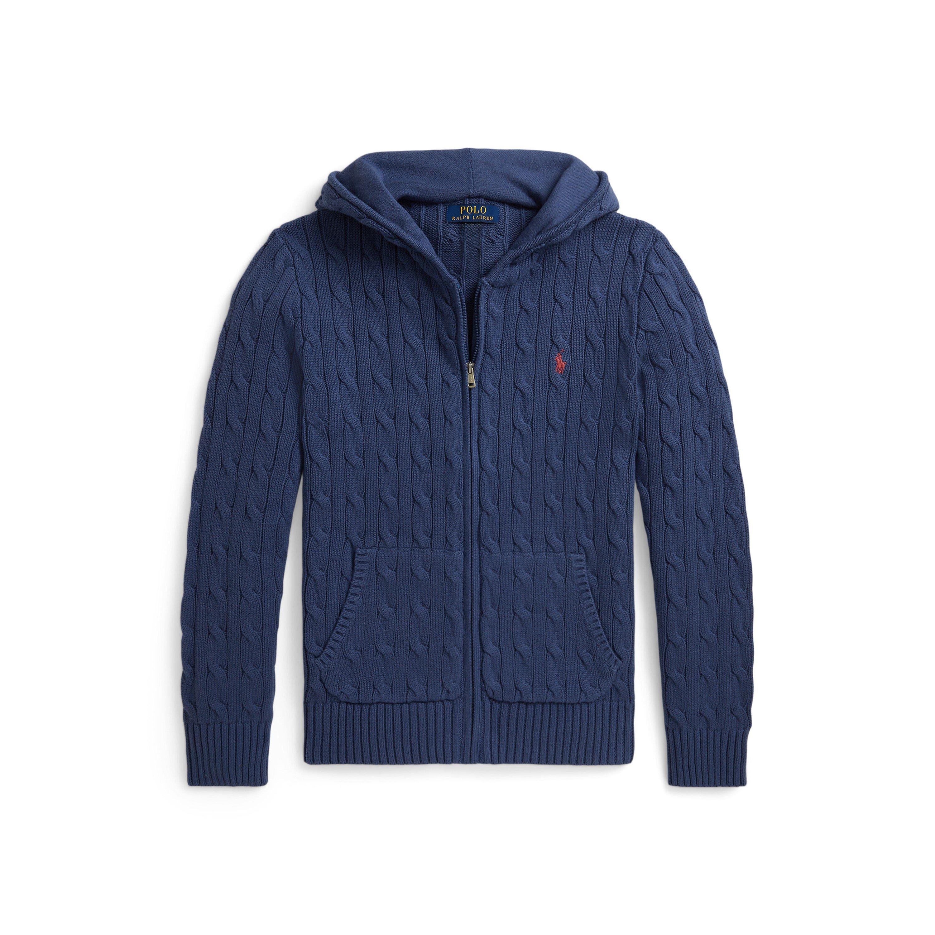 Polo Ralph Lauren Boys Kids' Zip Knitted Hoodie - Old Royal - 8-9Y/M