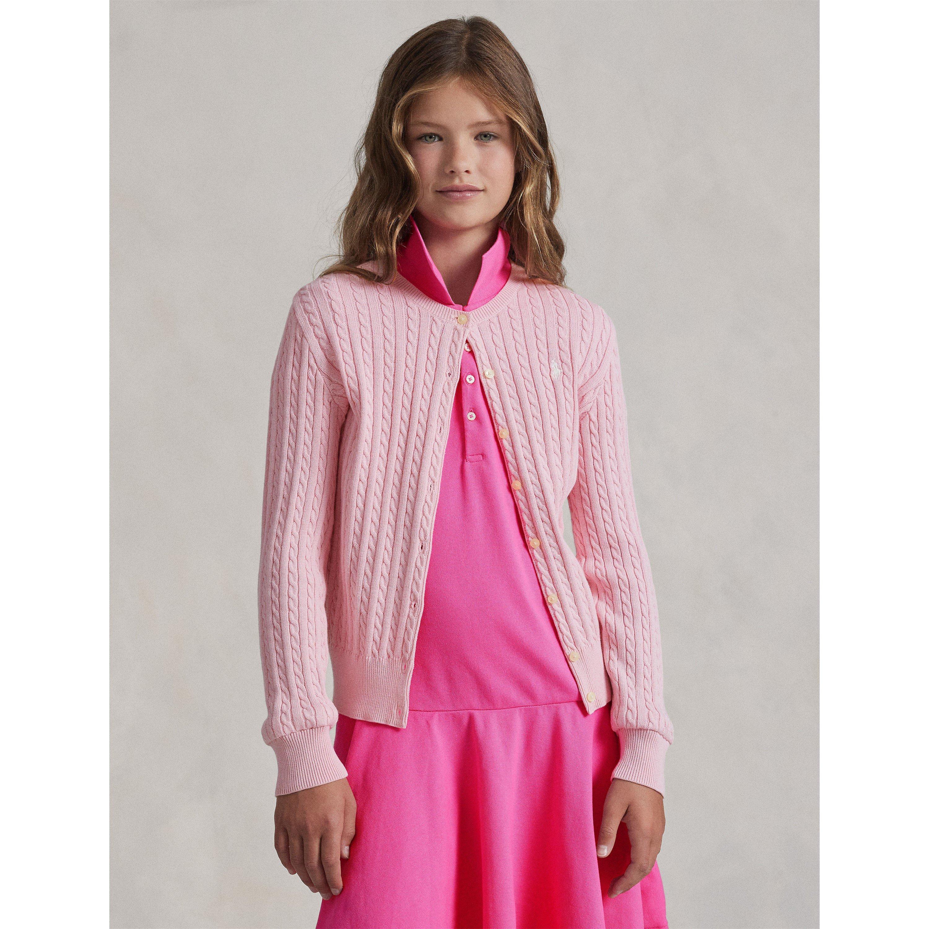 Hint Of Pink - Polo Ralph Lauren - Kids' Cable Cardigan - 3