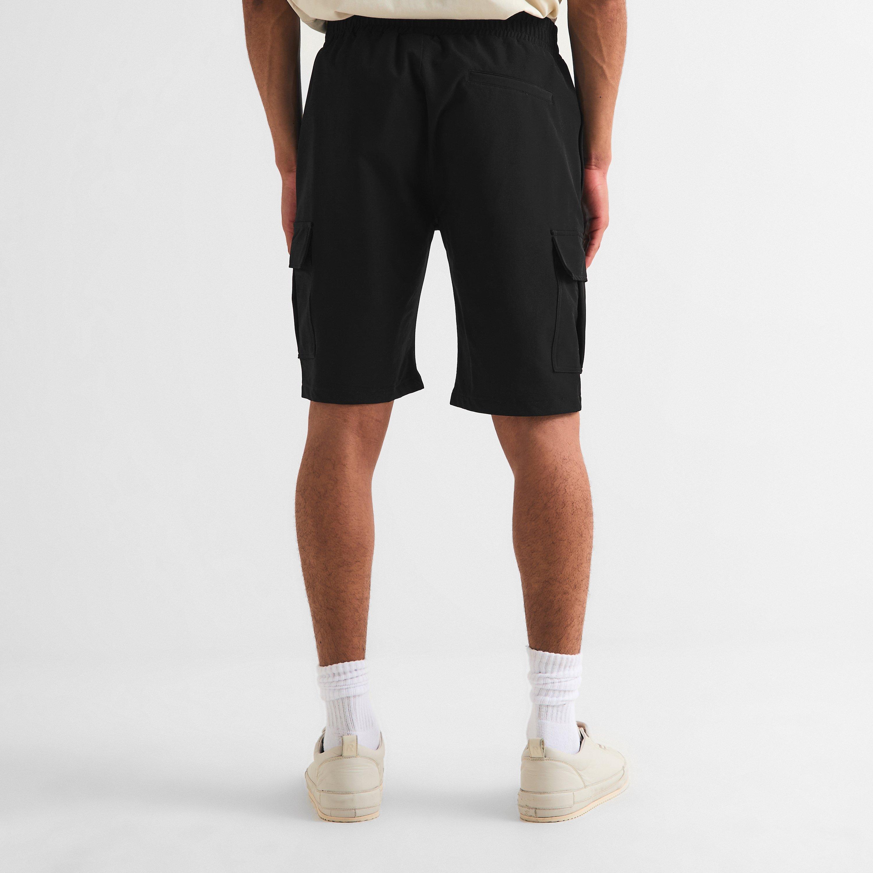 Black - CAPO - Men's Utility Cargo Shorts - 4