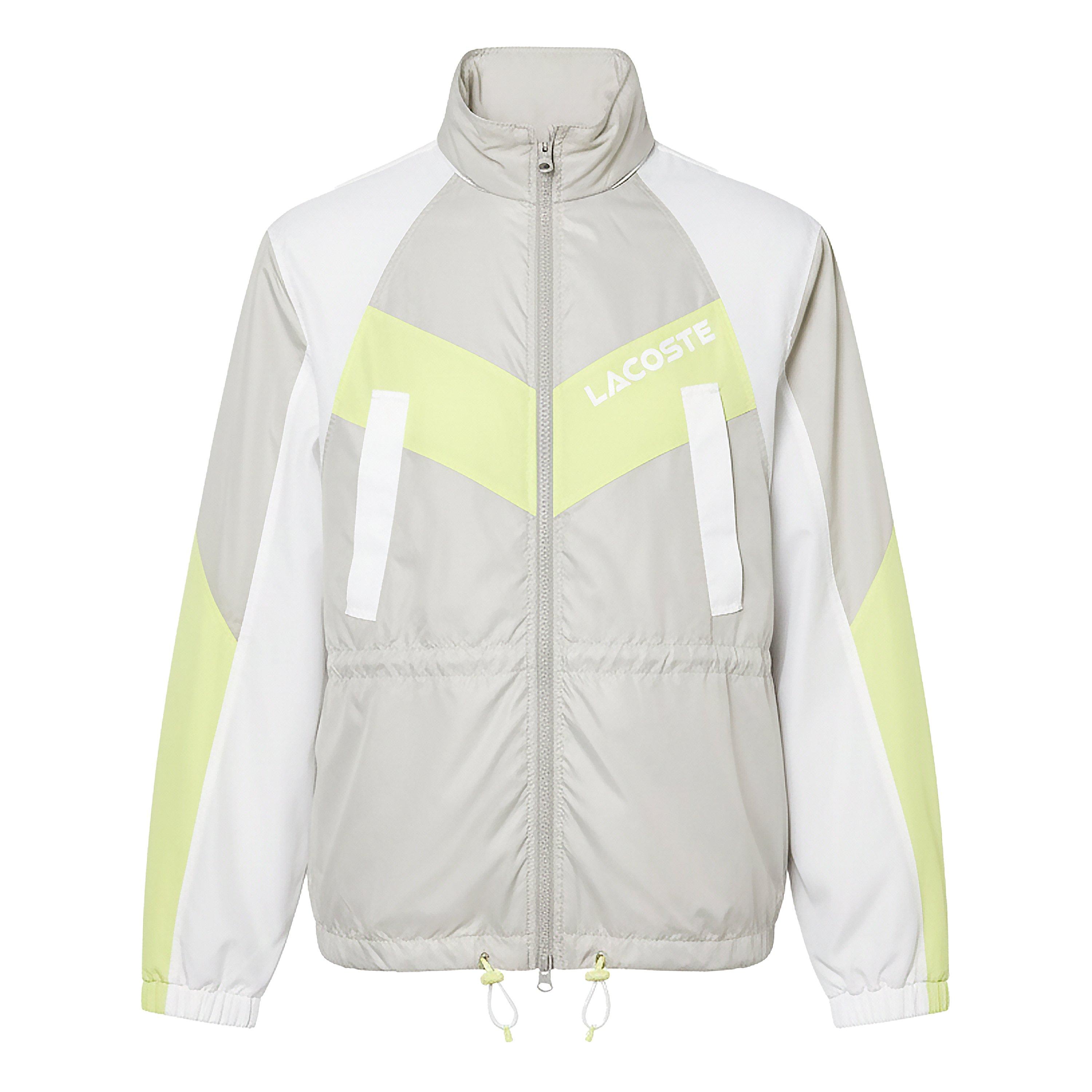 Grey - Lacoste - Oversized Hooded Colourblock Jacket - 1