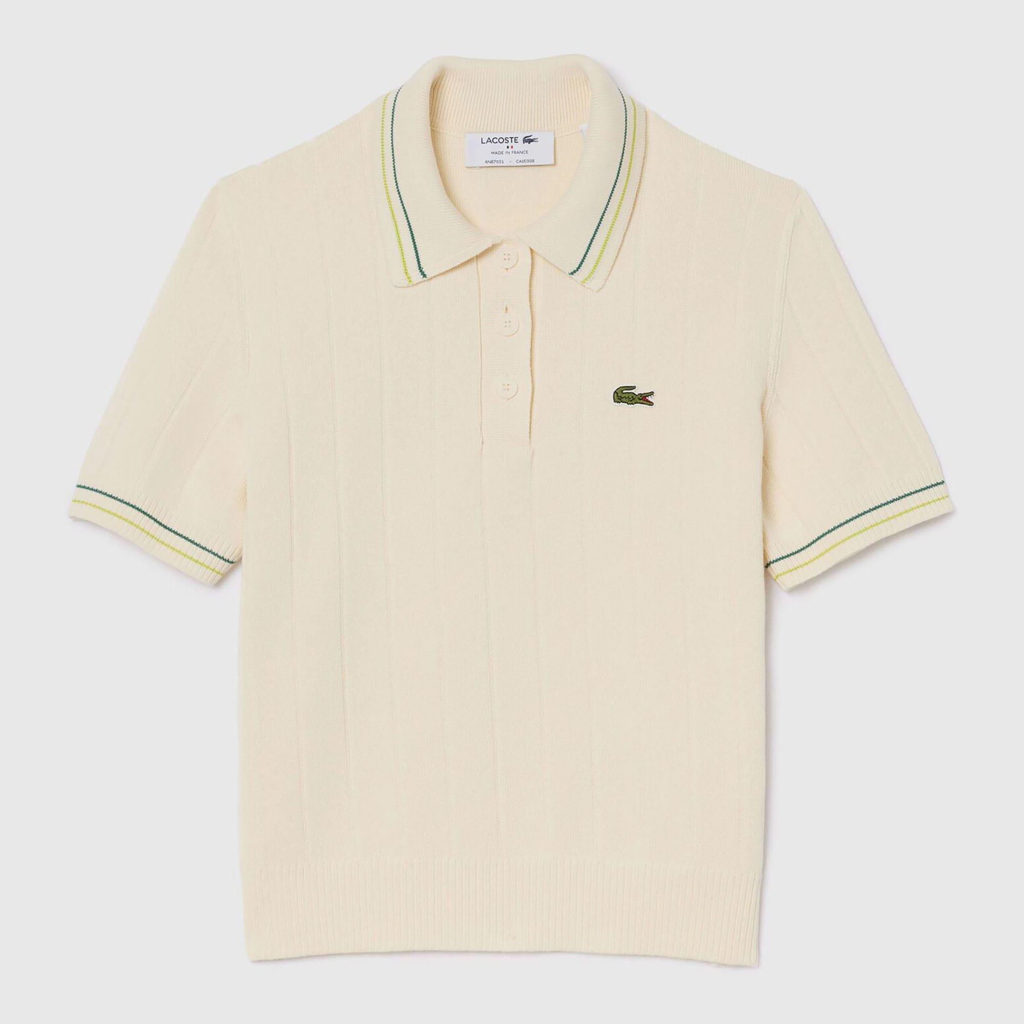 Cream - Lacoste - Ribbed Polo Shirt - 1