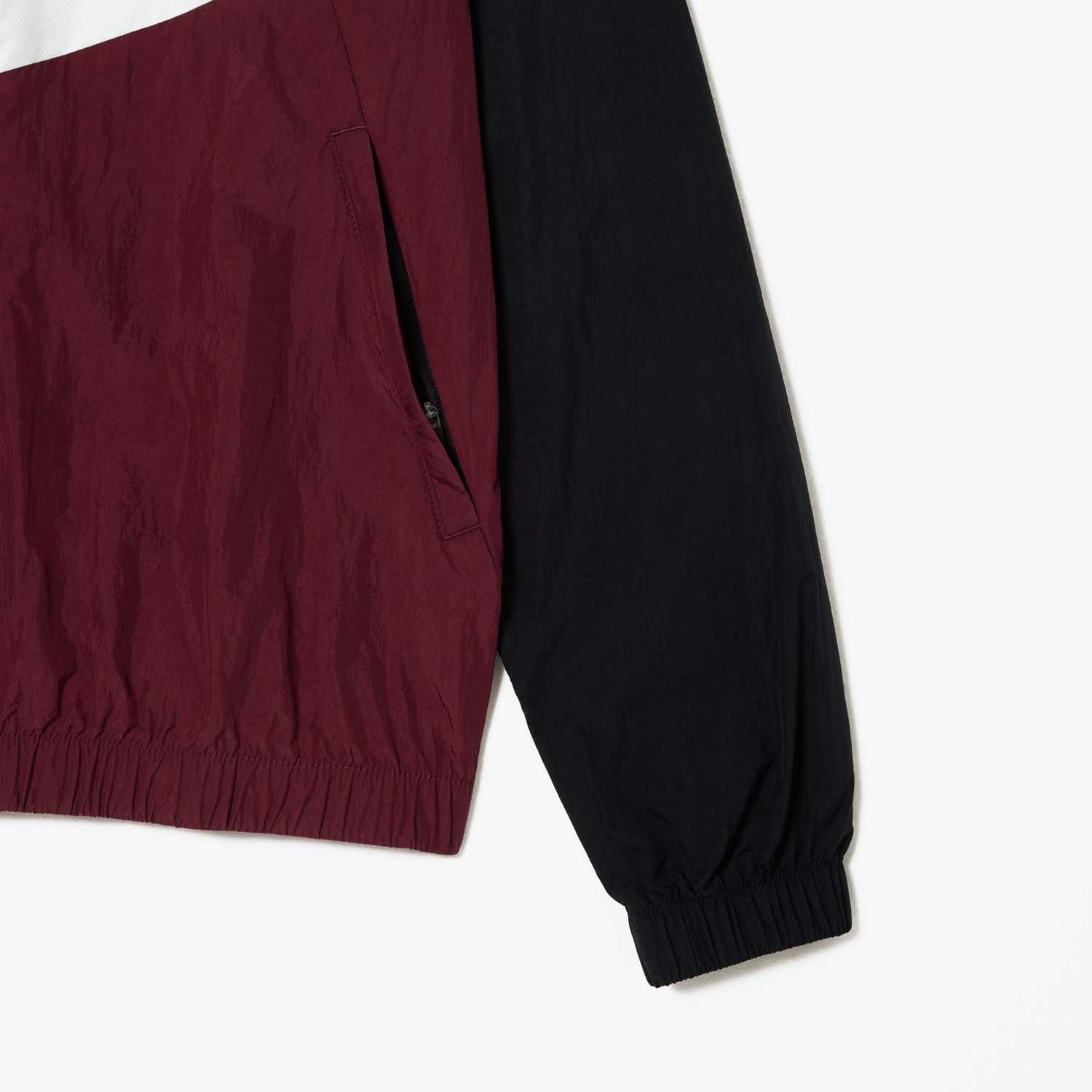 Black - Lacoste - Water Resistant Packaway Zipped Jacket - 4