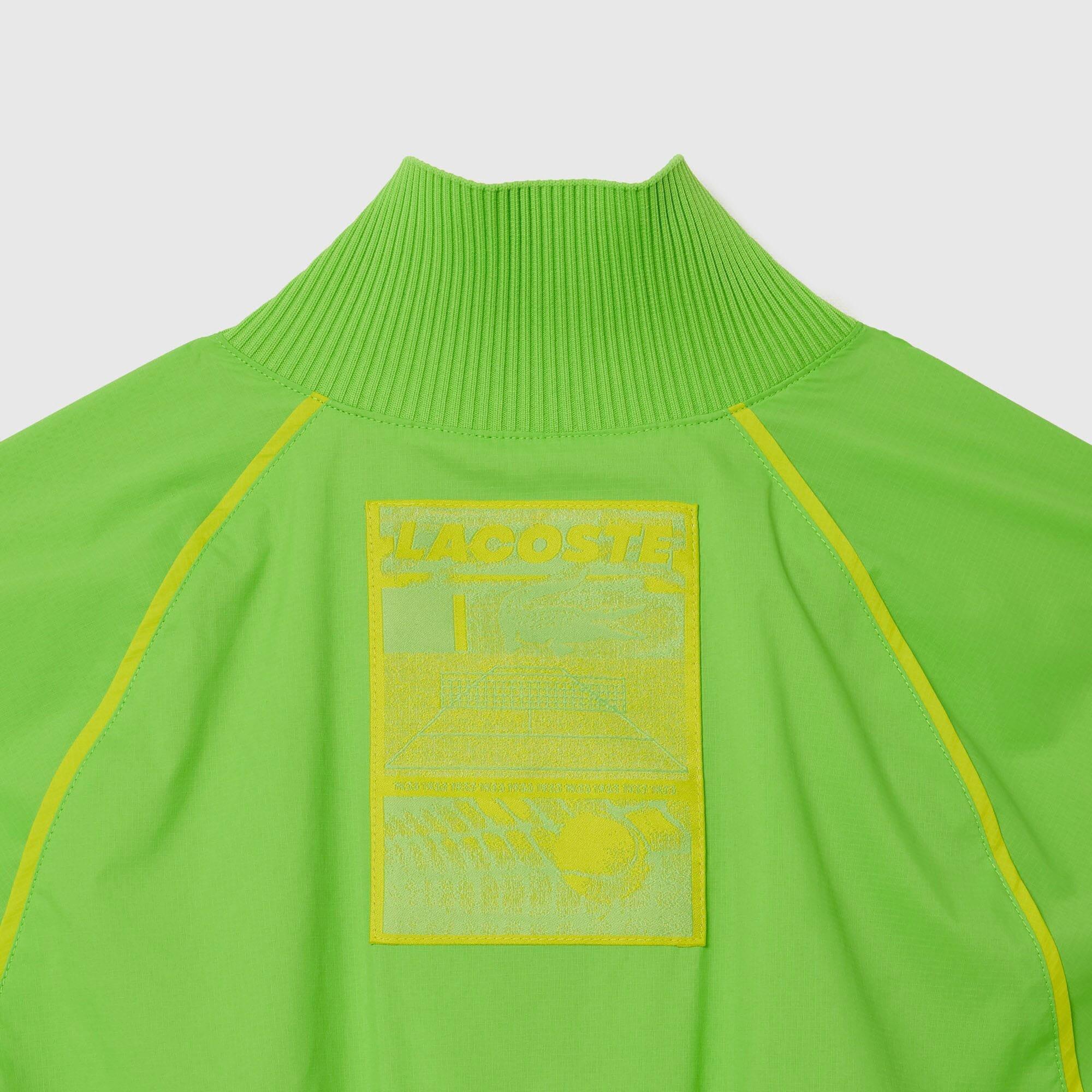 Green - Lacoste - Pleated Colour-Block Sweatshirt Dress - 3