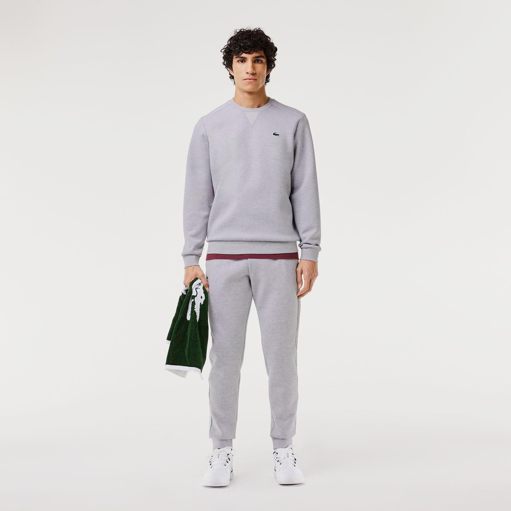Grey - Lacoste - Crewneck Sweatshirt - 4