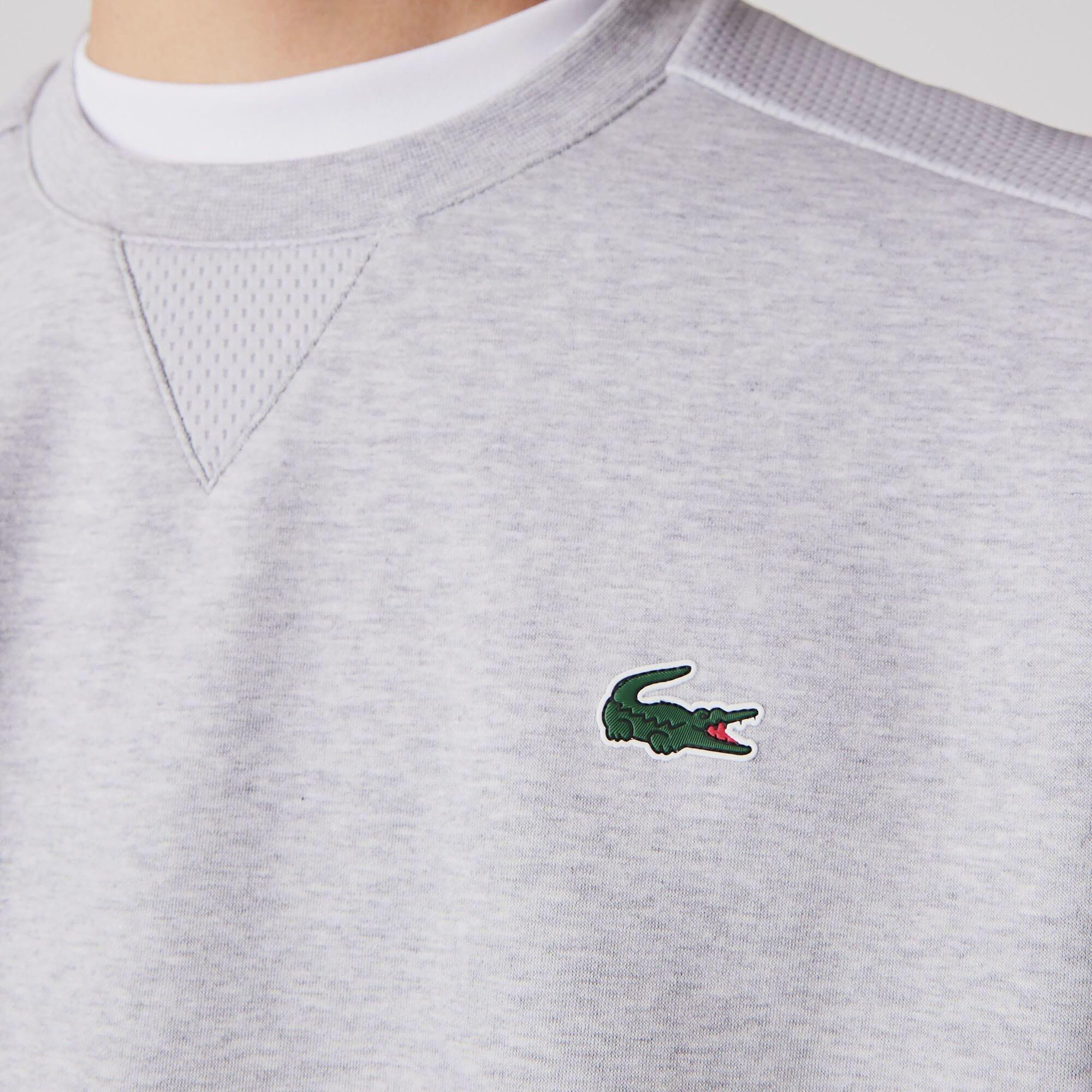Grey - Lacoste - Crewneck Sweatshirt - 5