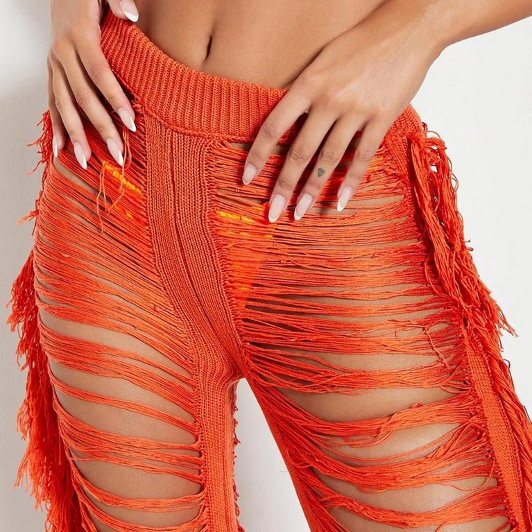 Naranja - I Saw It First - ISAWITFIRST Crochet Ladder Beach Trouser - 1